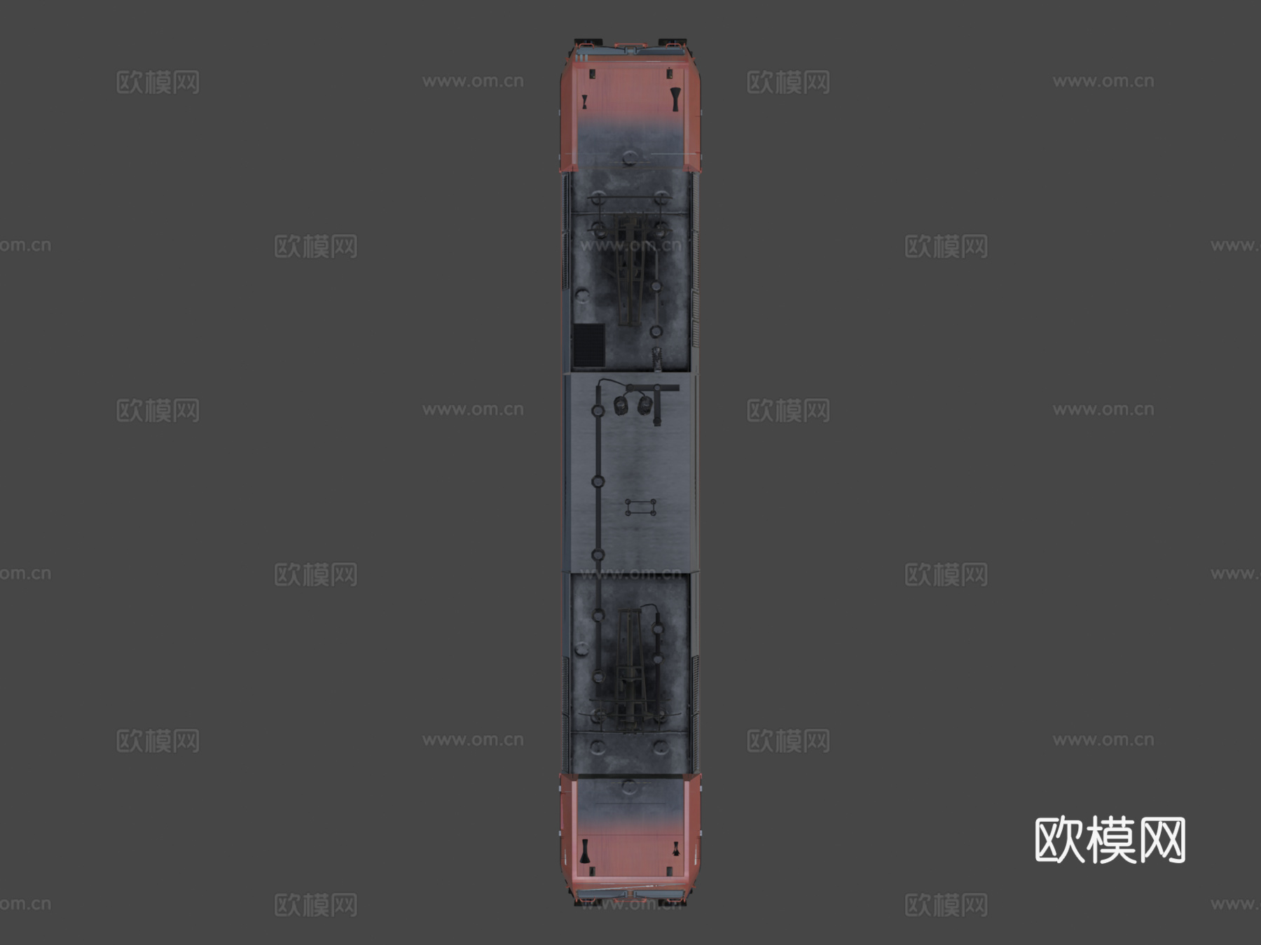 铁路货运车 轨道车3d模型