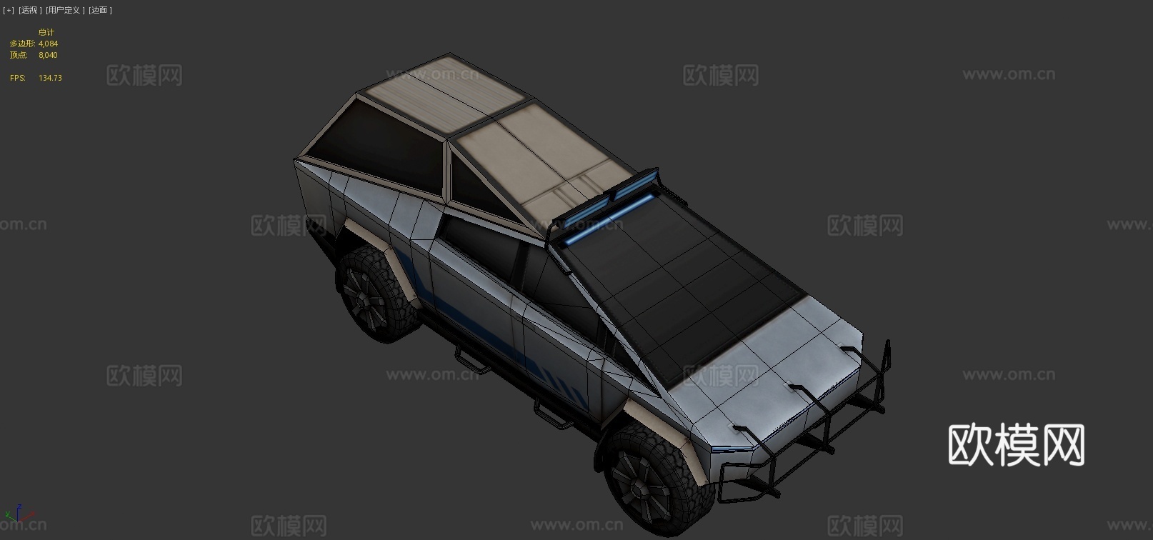 越野版汽车3d模型下载（渲染图4）