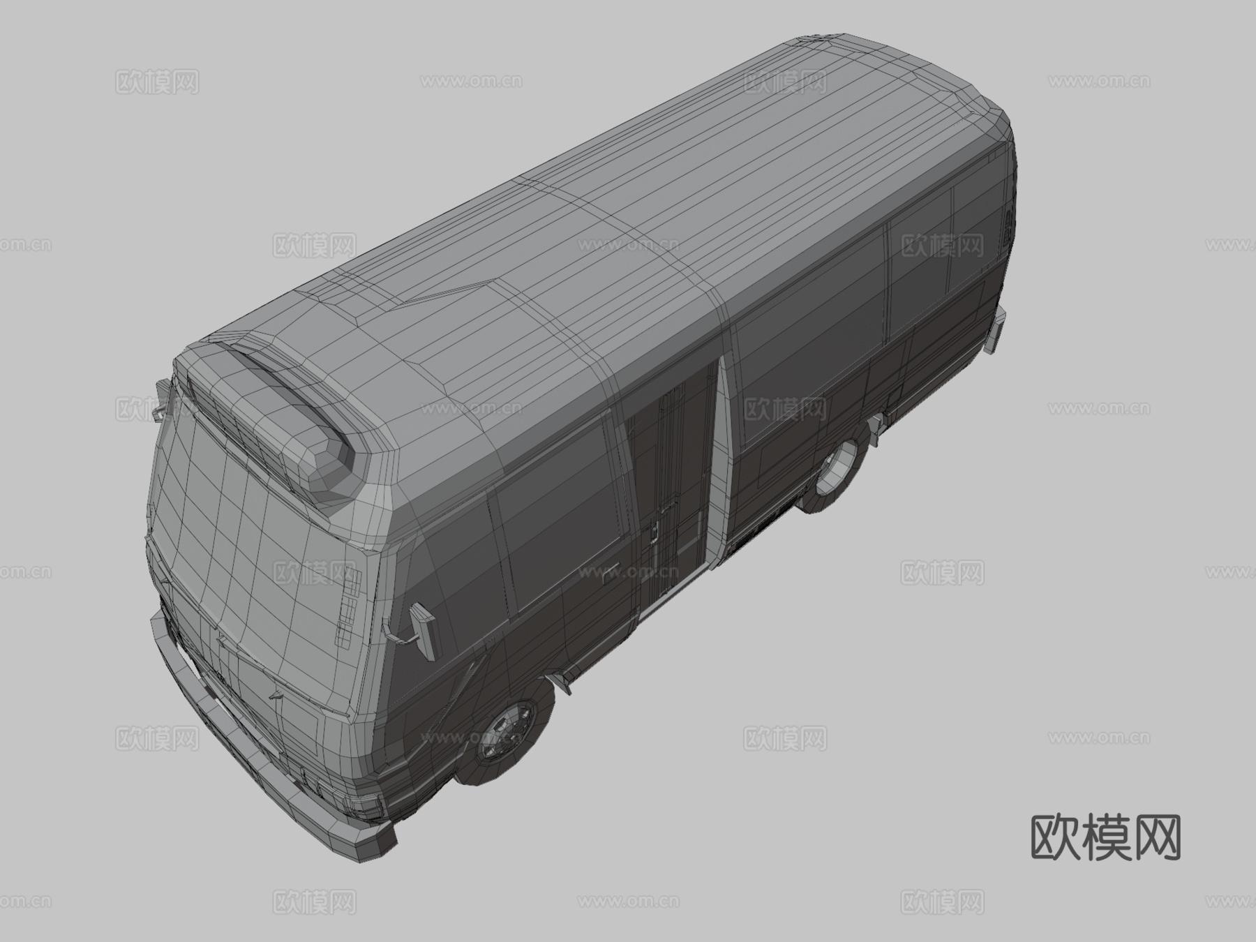 汽车 大巴 巴士3d模型