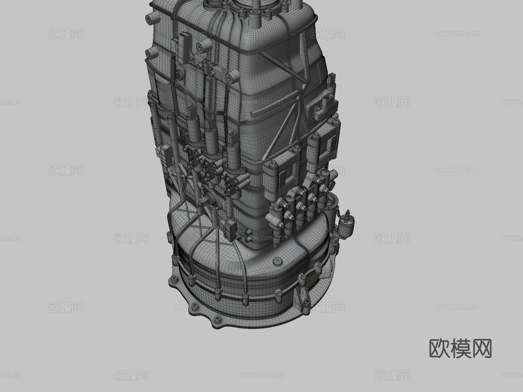 机械设备 自动变速箱3d模型