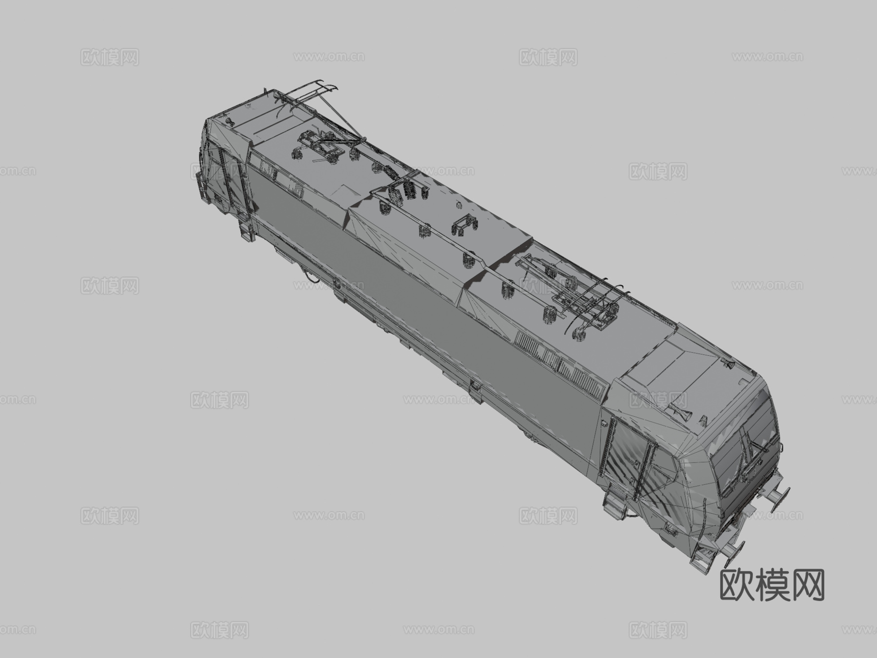 铁路货运车 轨道车3d模型