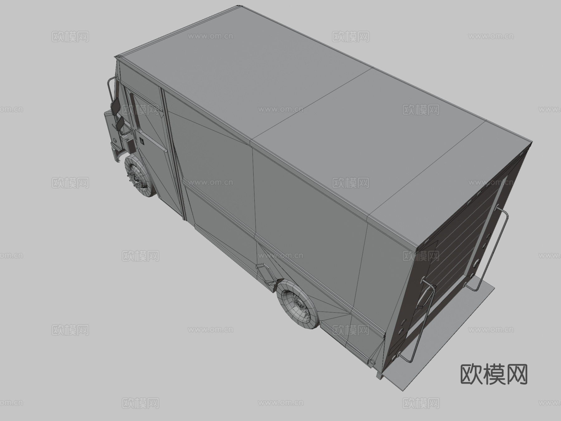 快递车 卡车3d模型