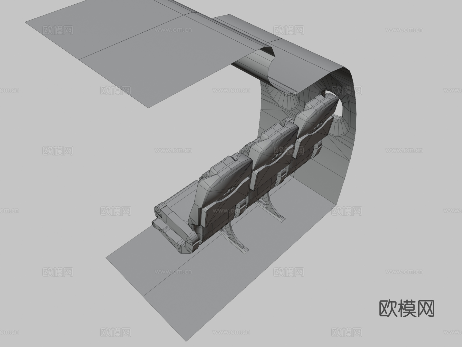 中客车座椅3d模型