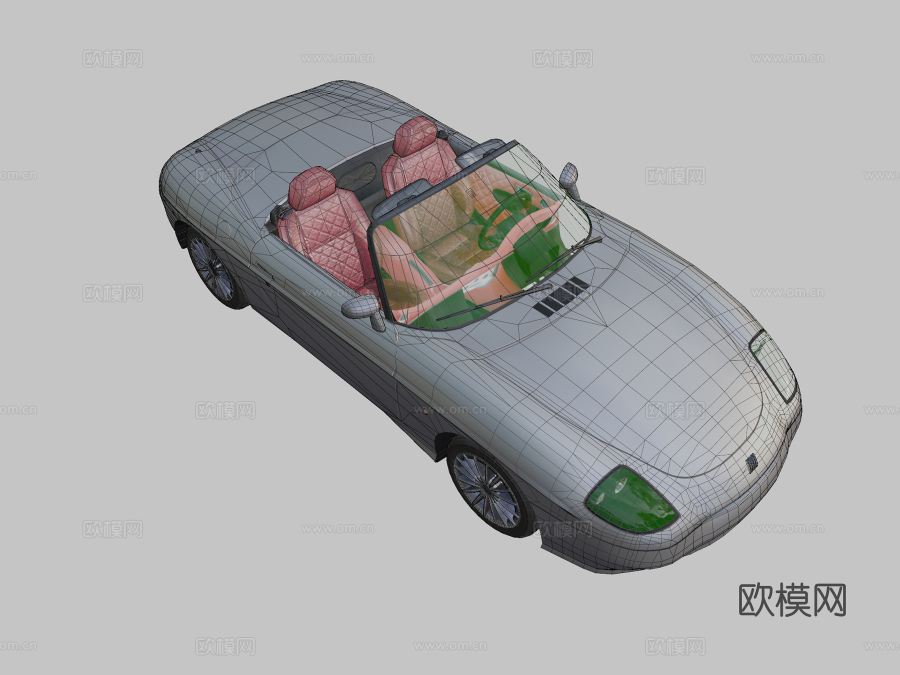 汽车 跑车 敞篷车3d模型