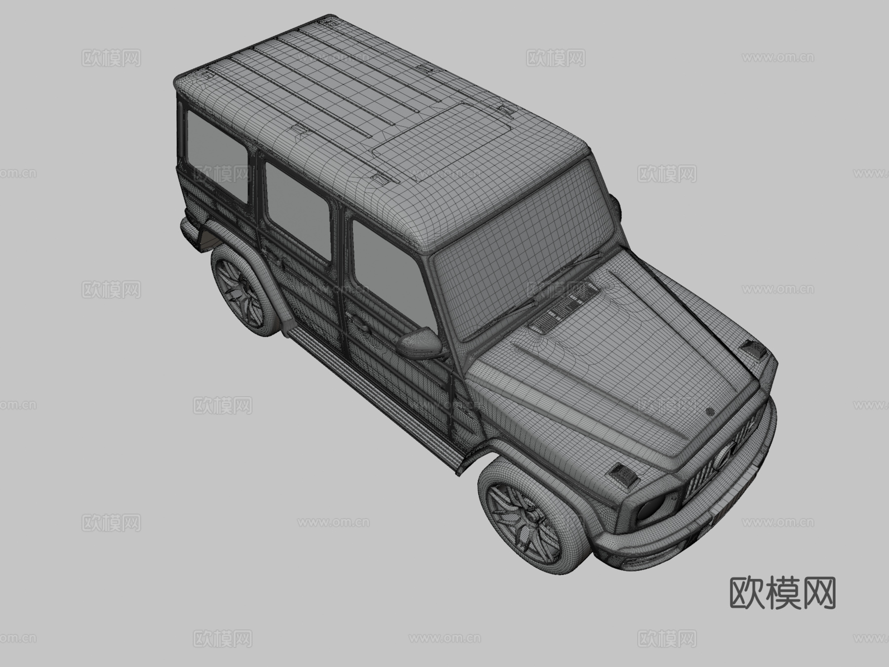 奔驰汽车 吉普车3d模型