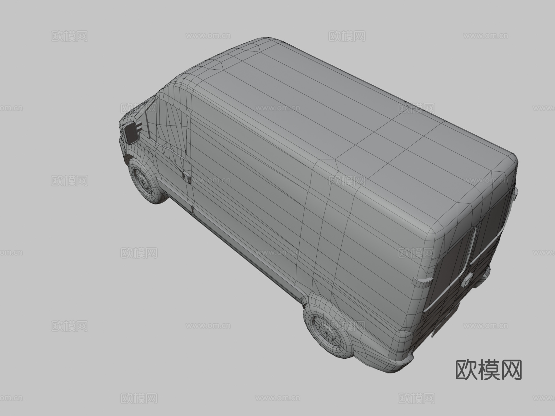 汽车 面包车3d模型