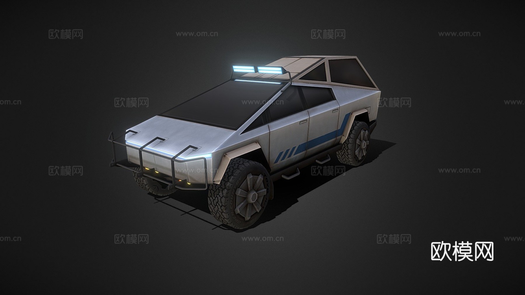 越野版汽车3d模型下载（渲染图1）