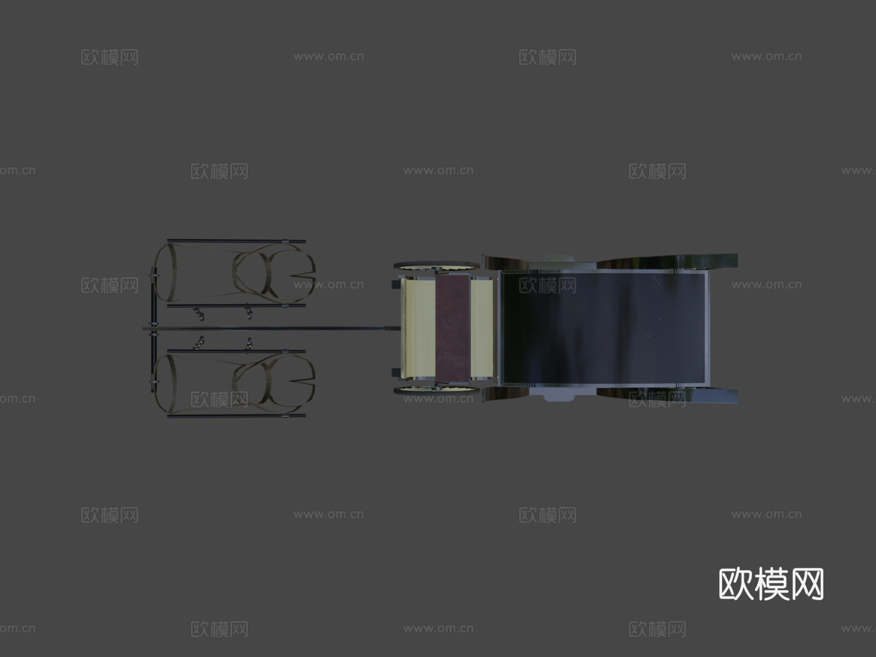 驿站马车3d模型