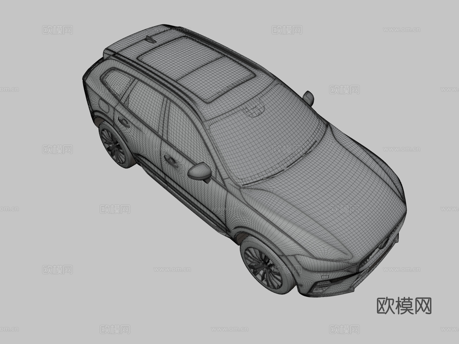 沃尔沃汽车3d模型