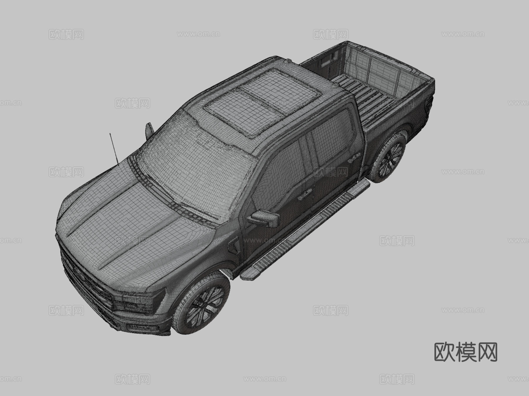 福特汽车 皮卡车3d模型