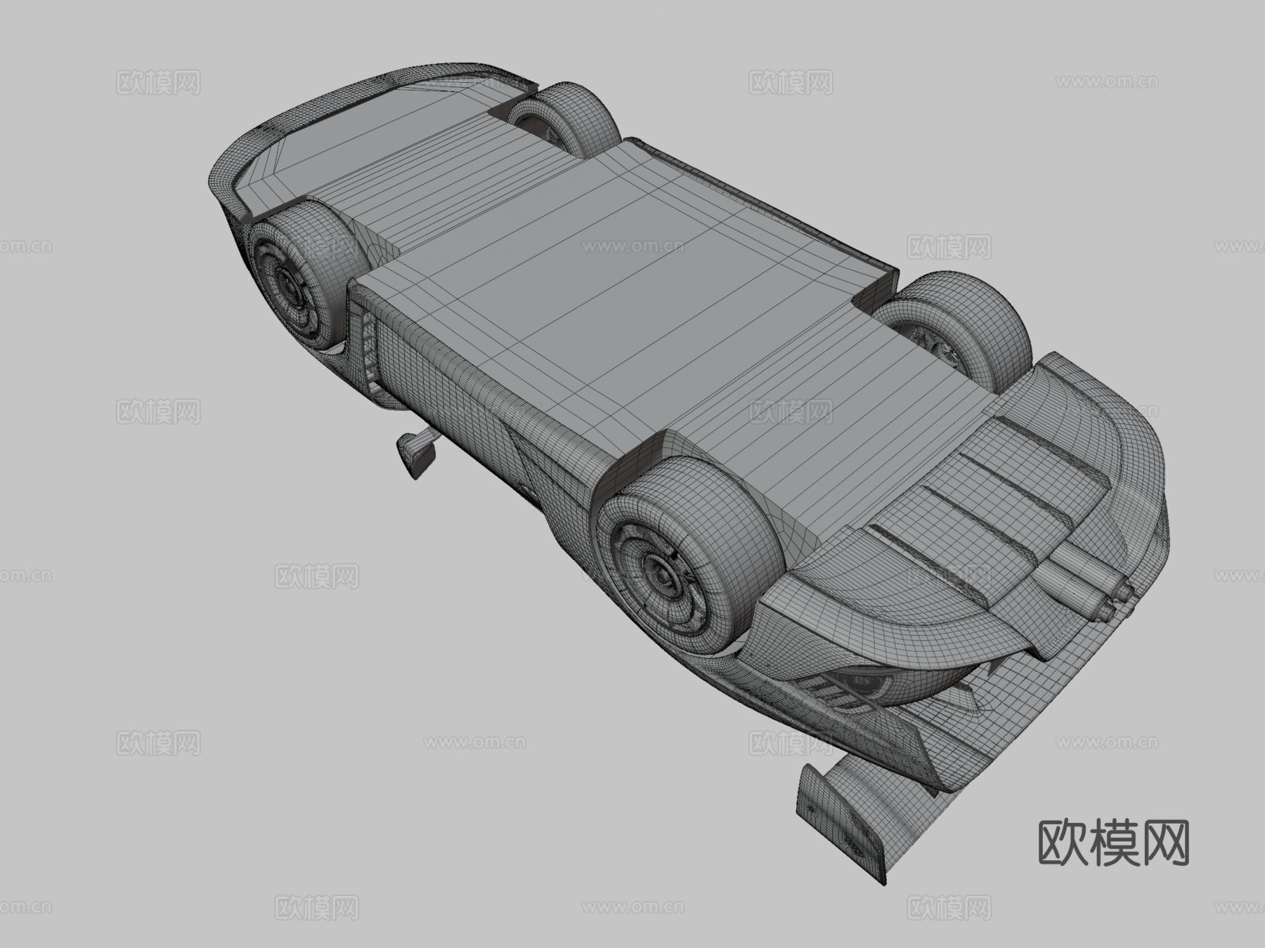 保时捷汽车 赛车3d模型