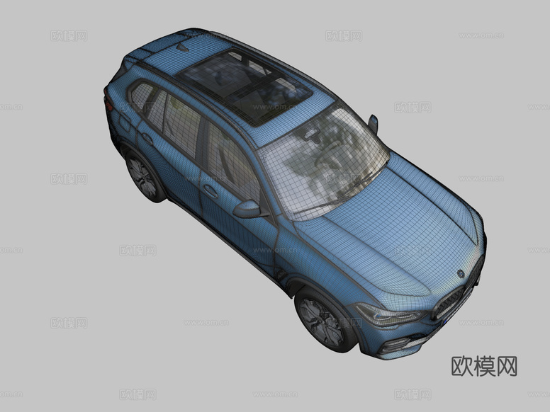 宝马X5汽车3d模型下载(渲染图2)