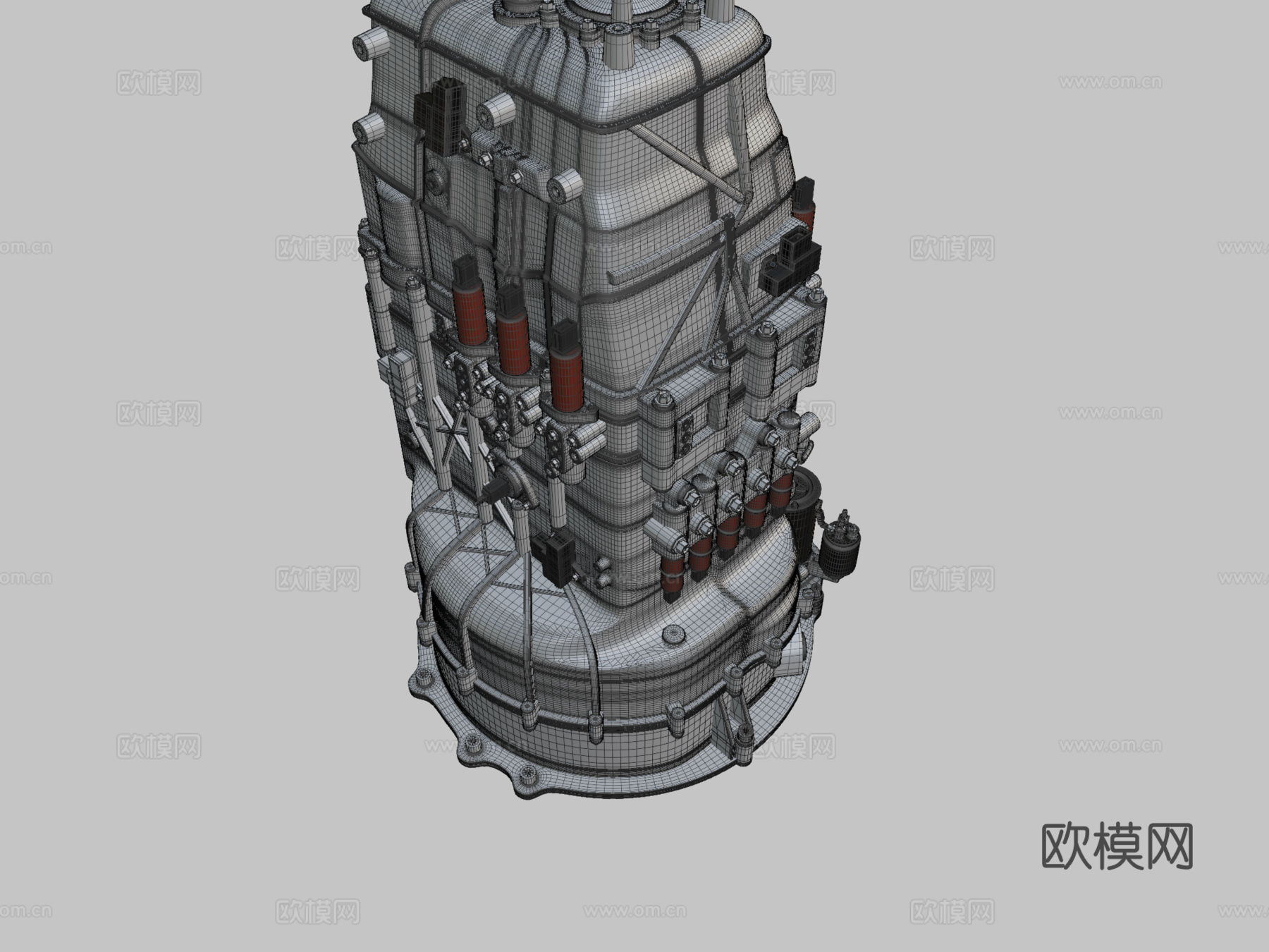 机械设备 自动变速箱3d模型