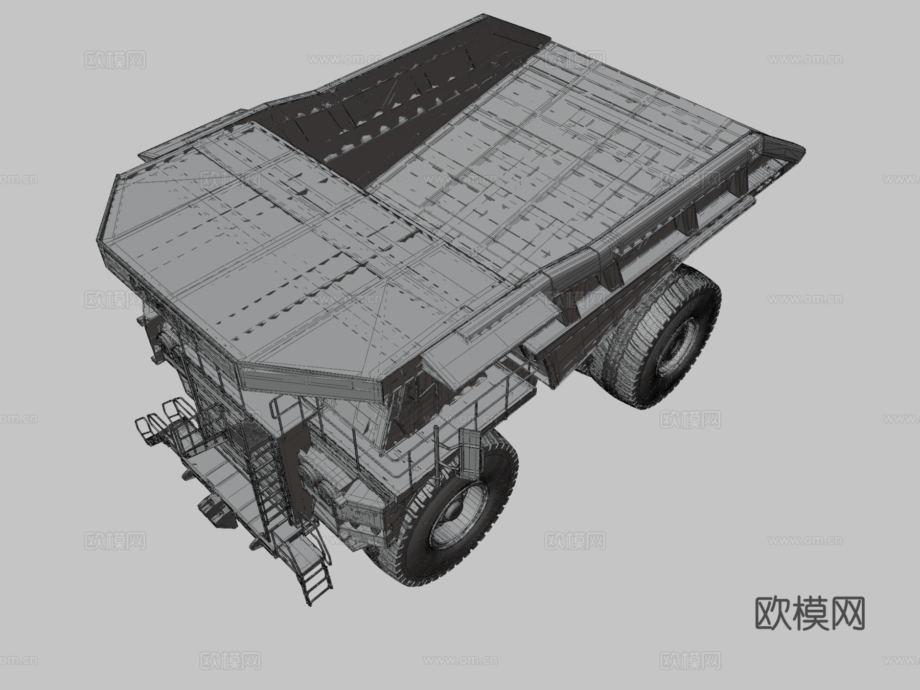 采矿车 卡车3d模型