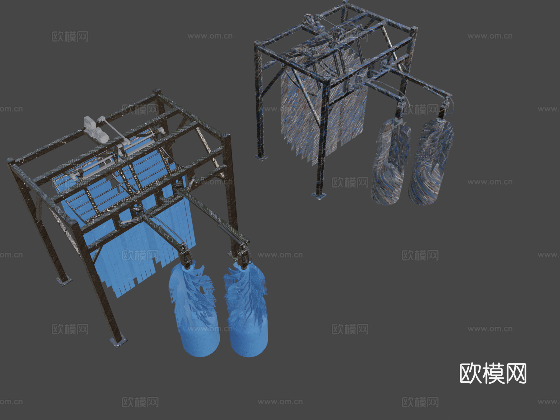 工业设备 洗车器3d模型