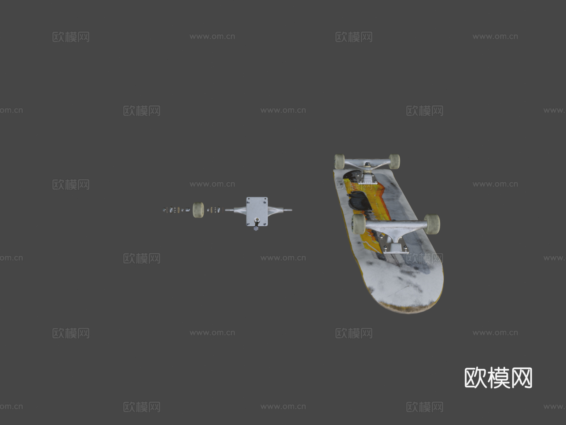 滑板车3d模型