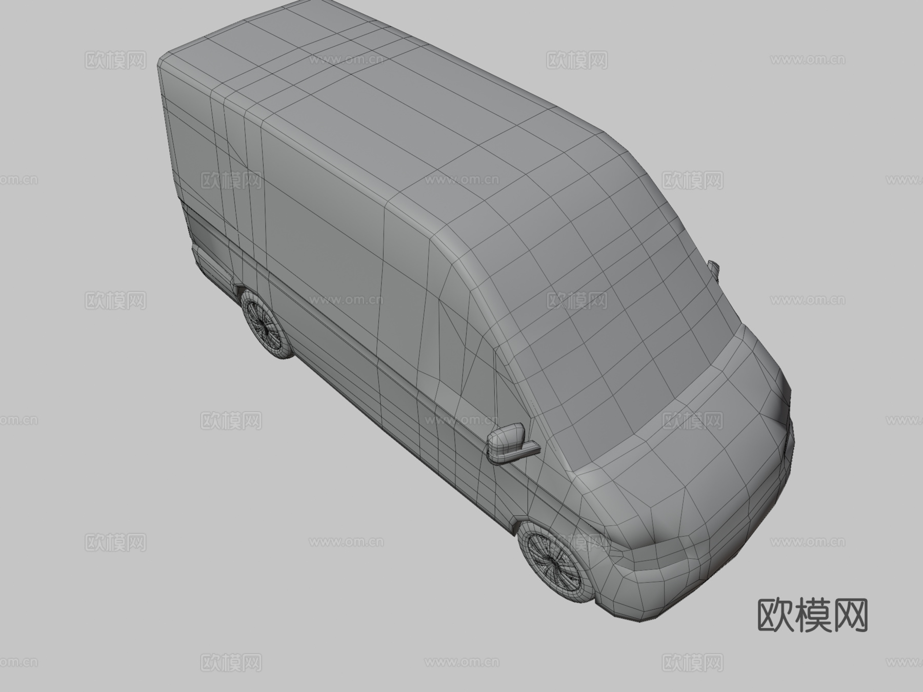 汽车 面包车3d模型