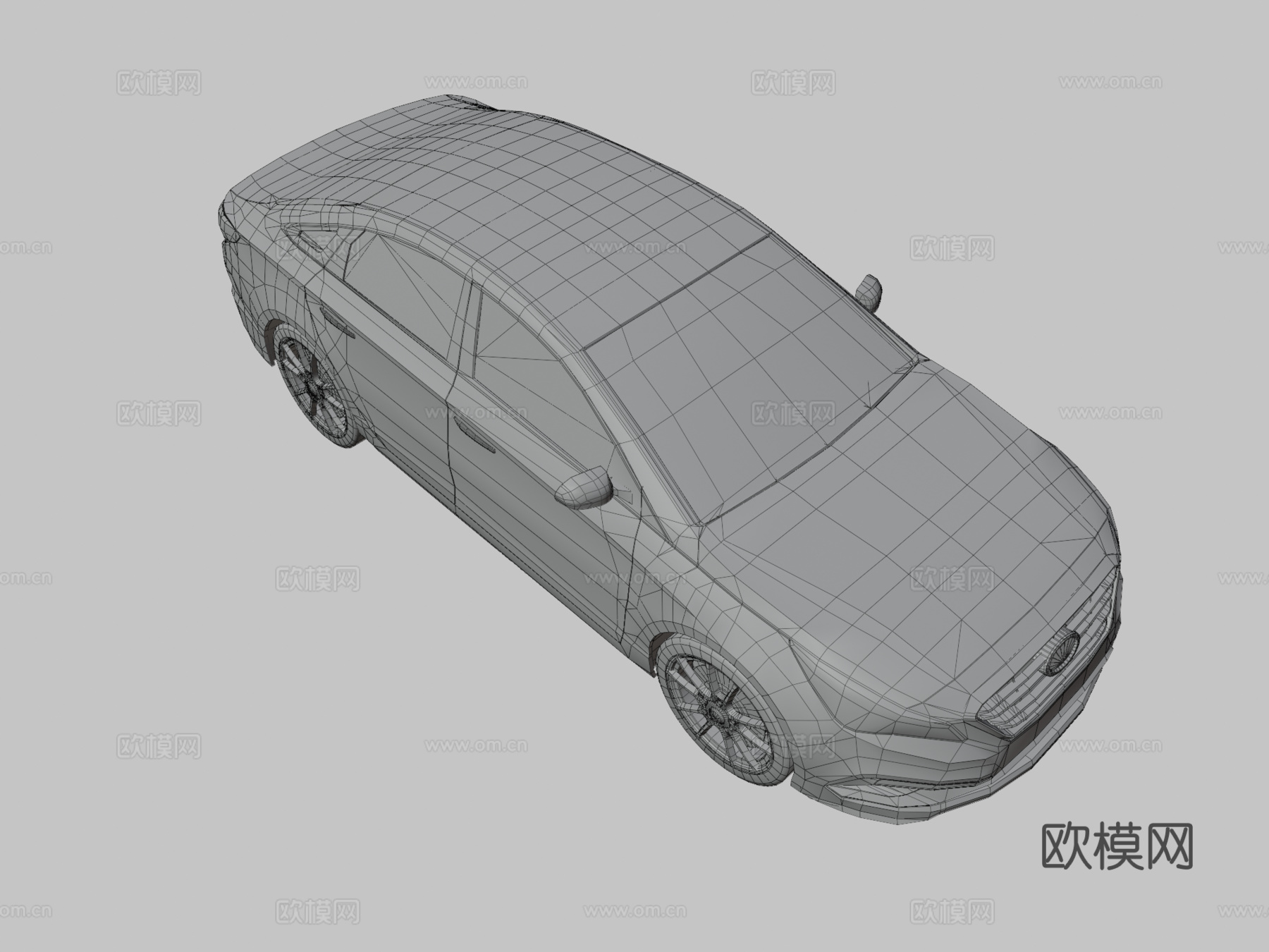 索纳塔汽车 轿车3d模型