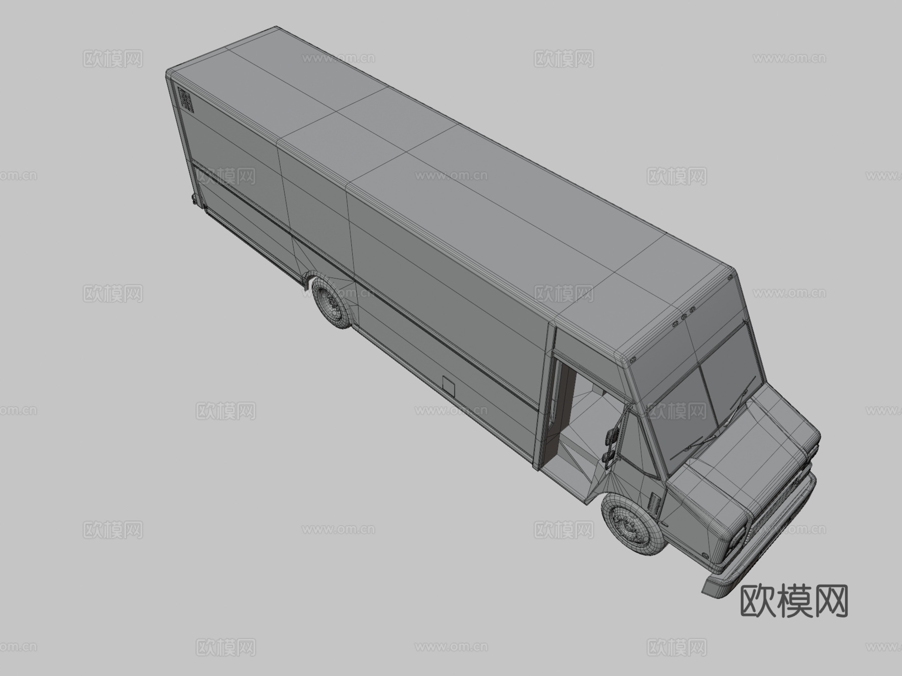 汽车 面包车3d模型