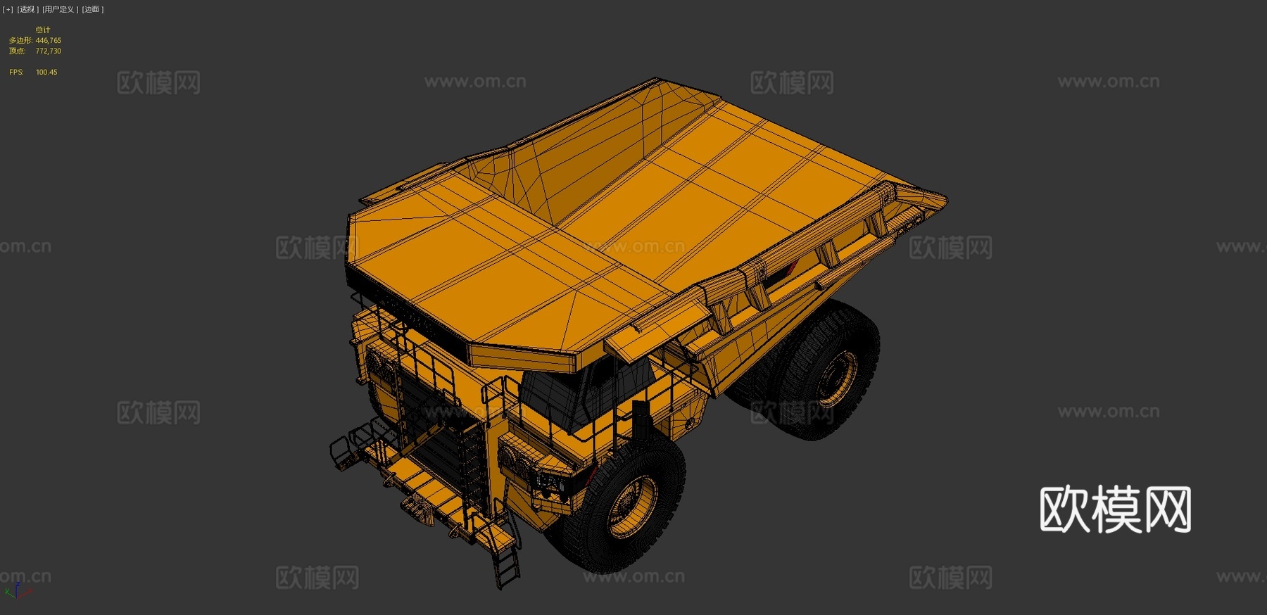 采矿车 卡车3d模型