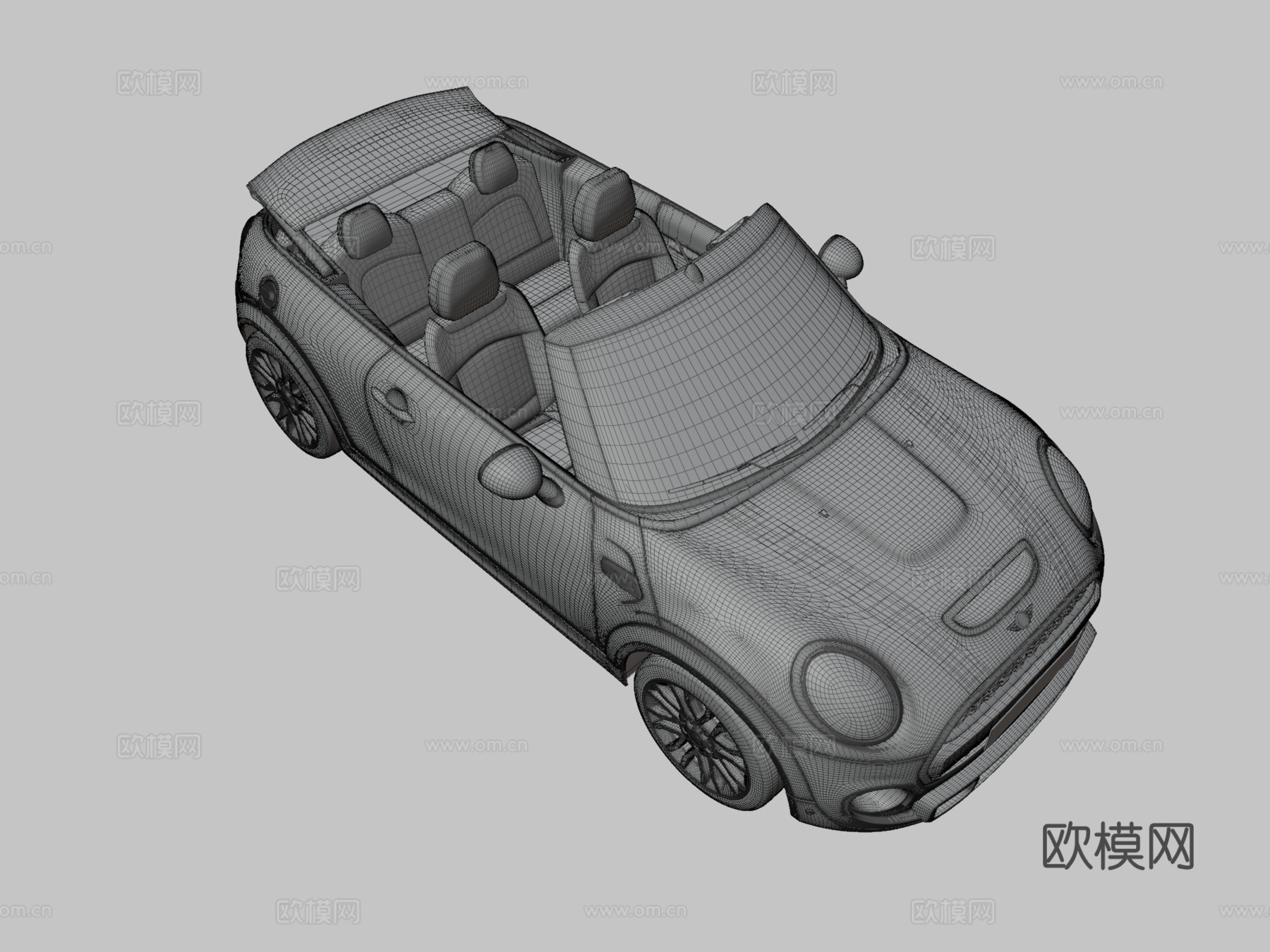 汽车 轿车 敞篷车3d模型