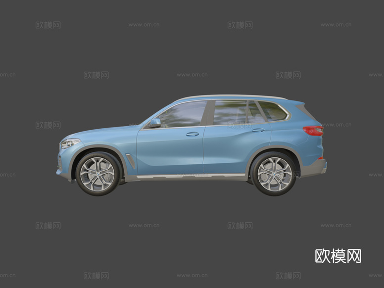 宝马X5汽车3d模型下载(渲染图6)