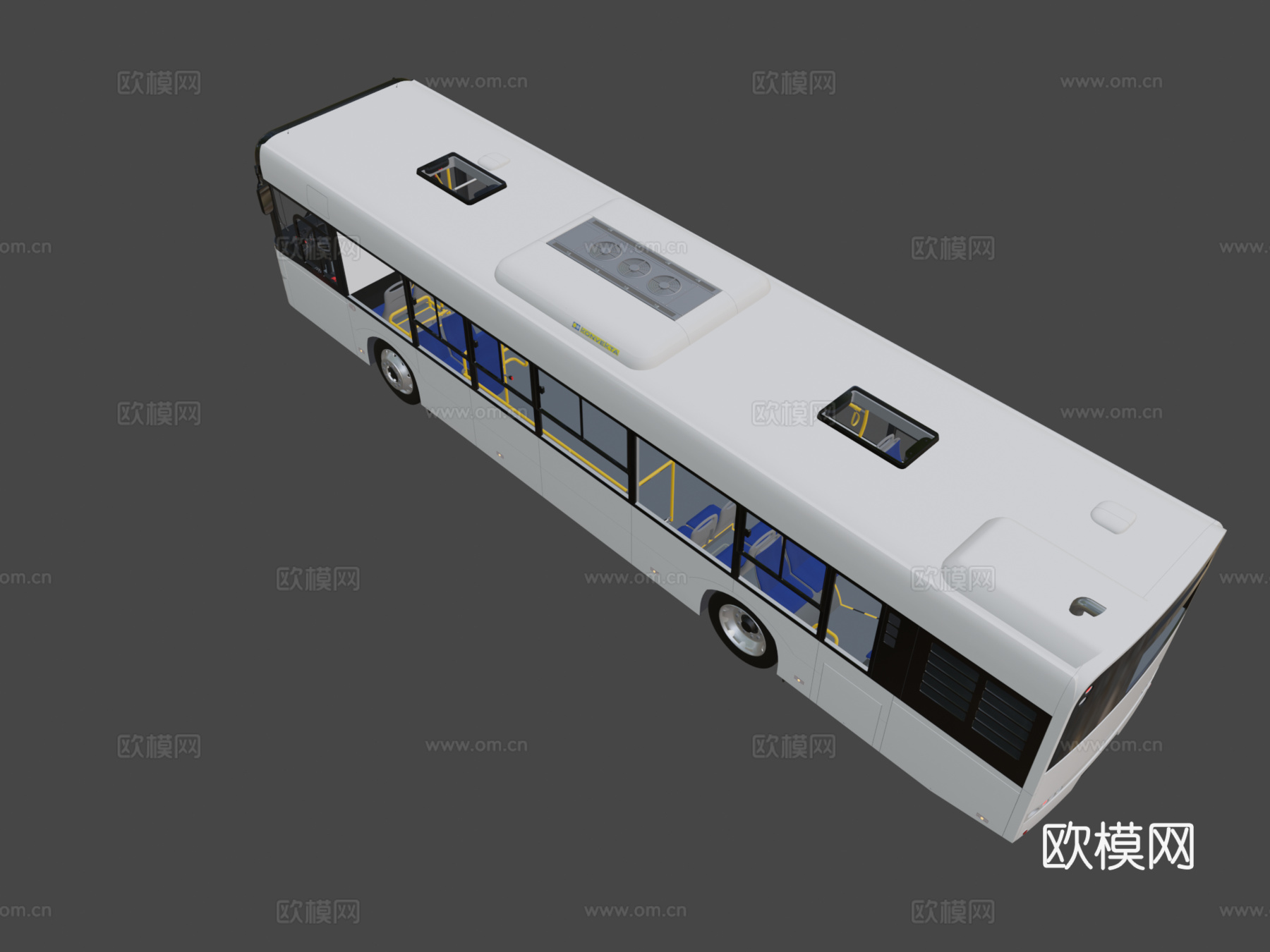 巴士 公交车3d模型