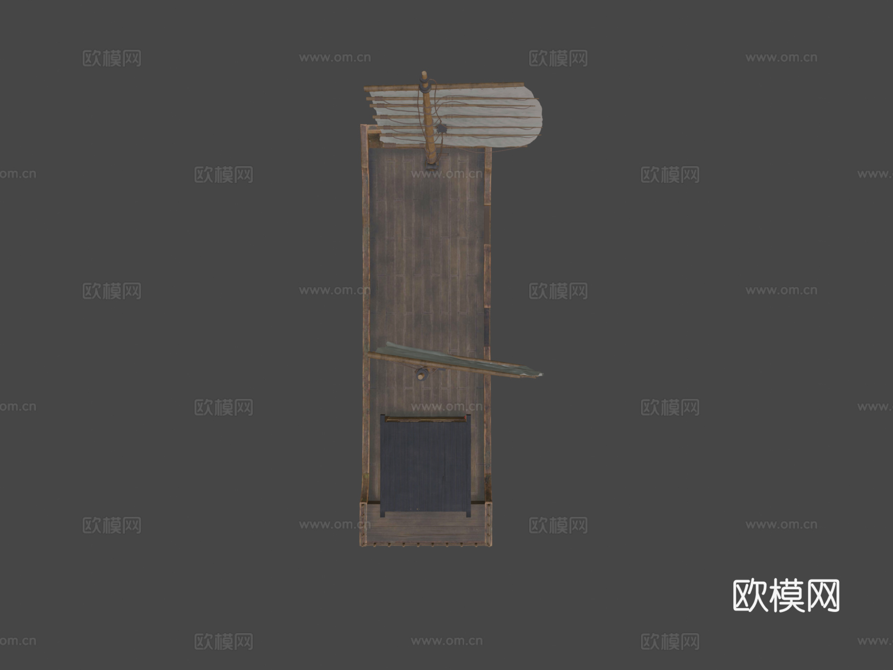 仿古船 帆船 木船3d模型