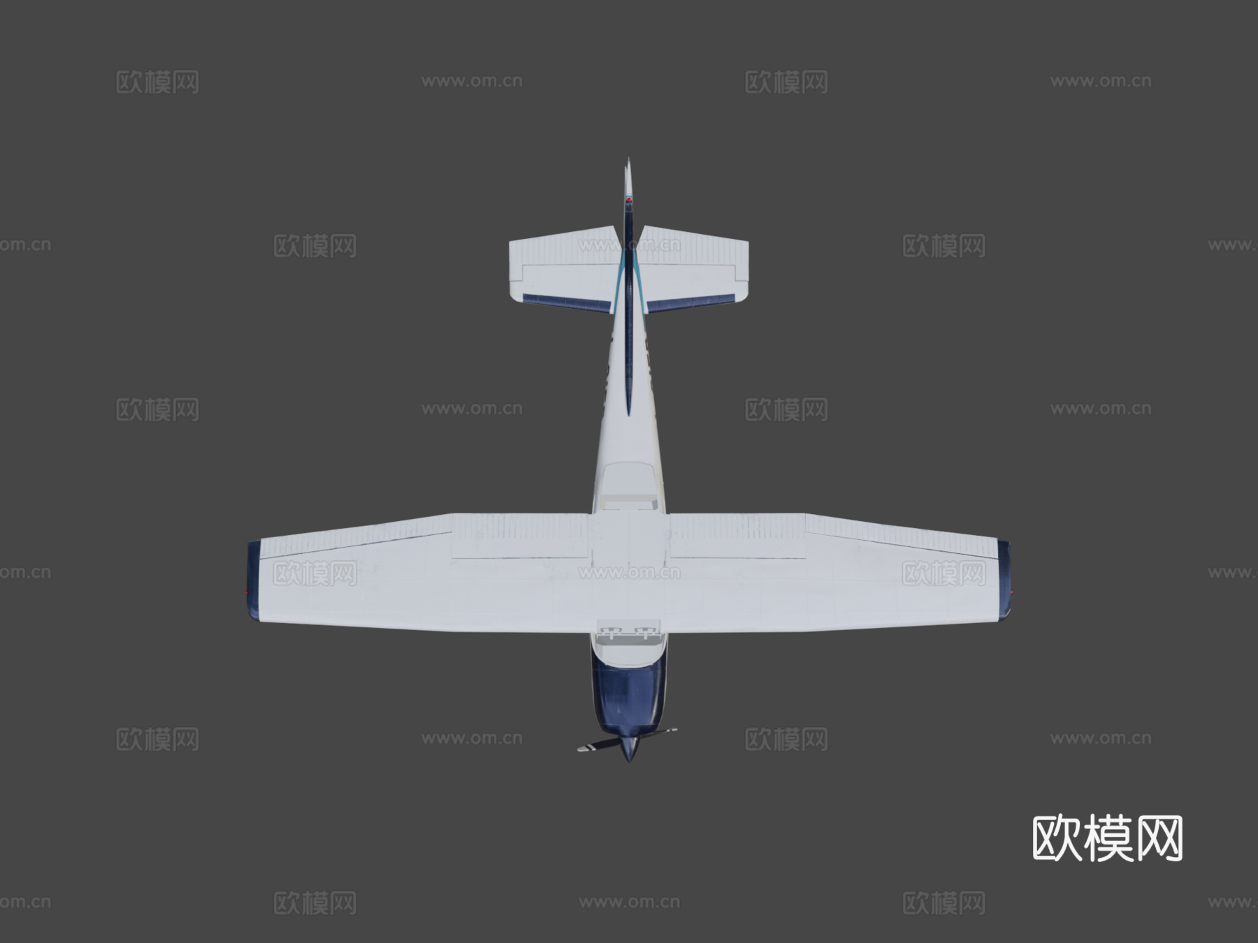 超轻型飞机 客机3d模型