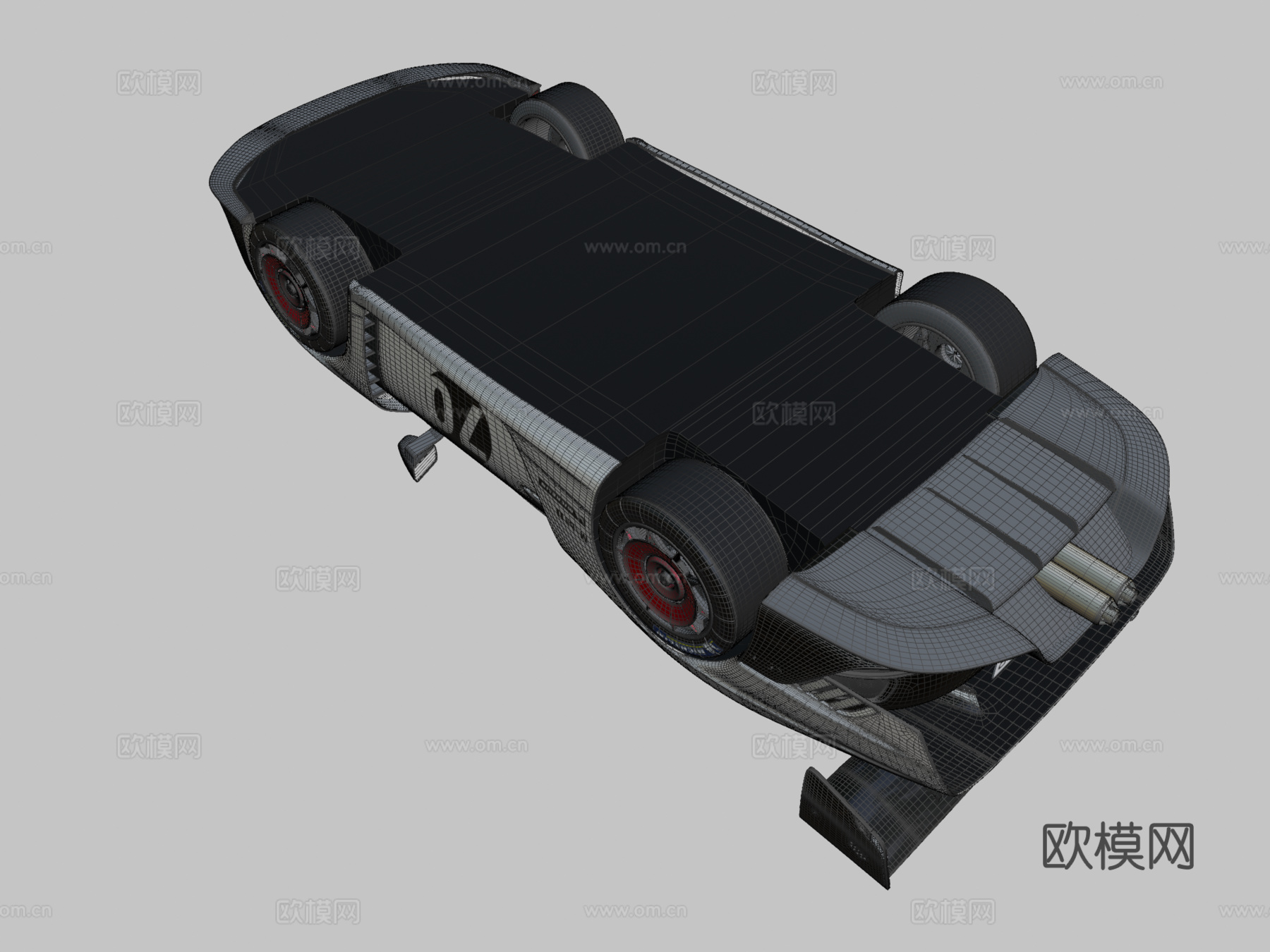 保时捷汽车 赛车3d模型