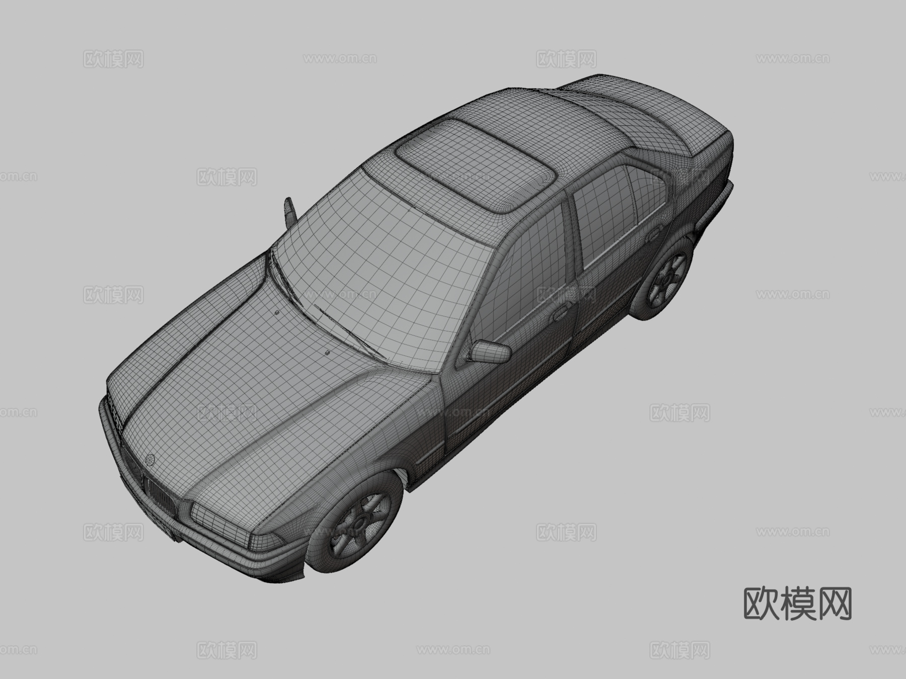 宝马汽车 轿车 机动车3d模型