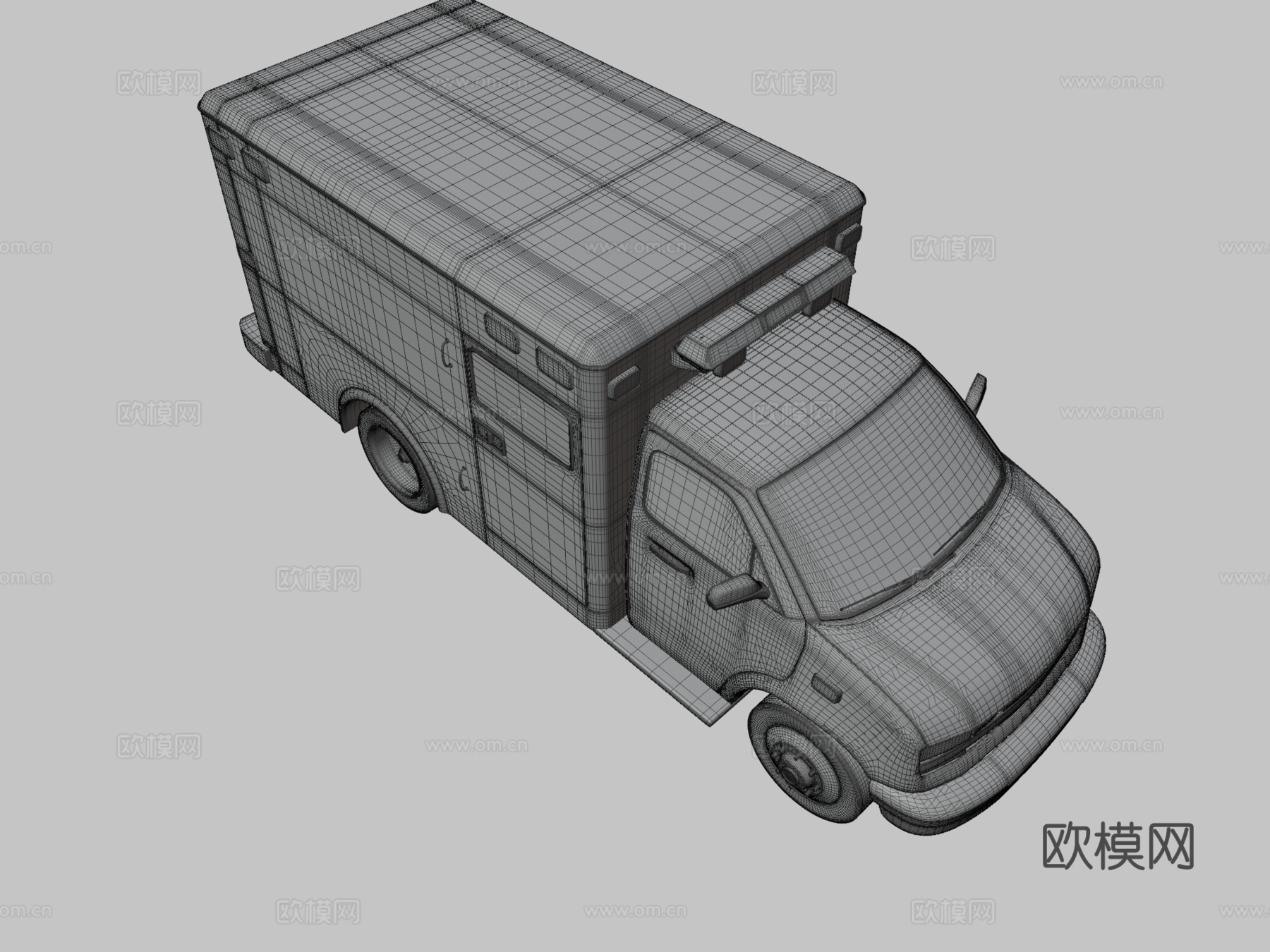 救护车 紧急车辆3d模型