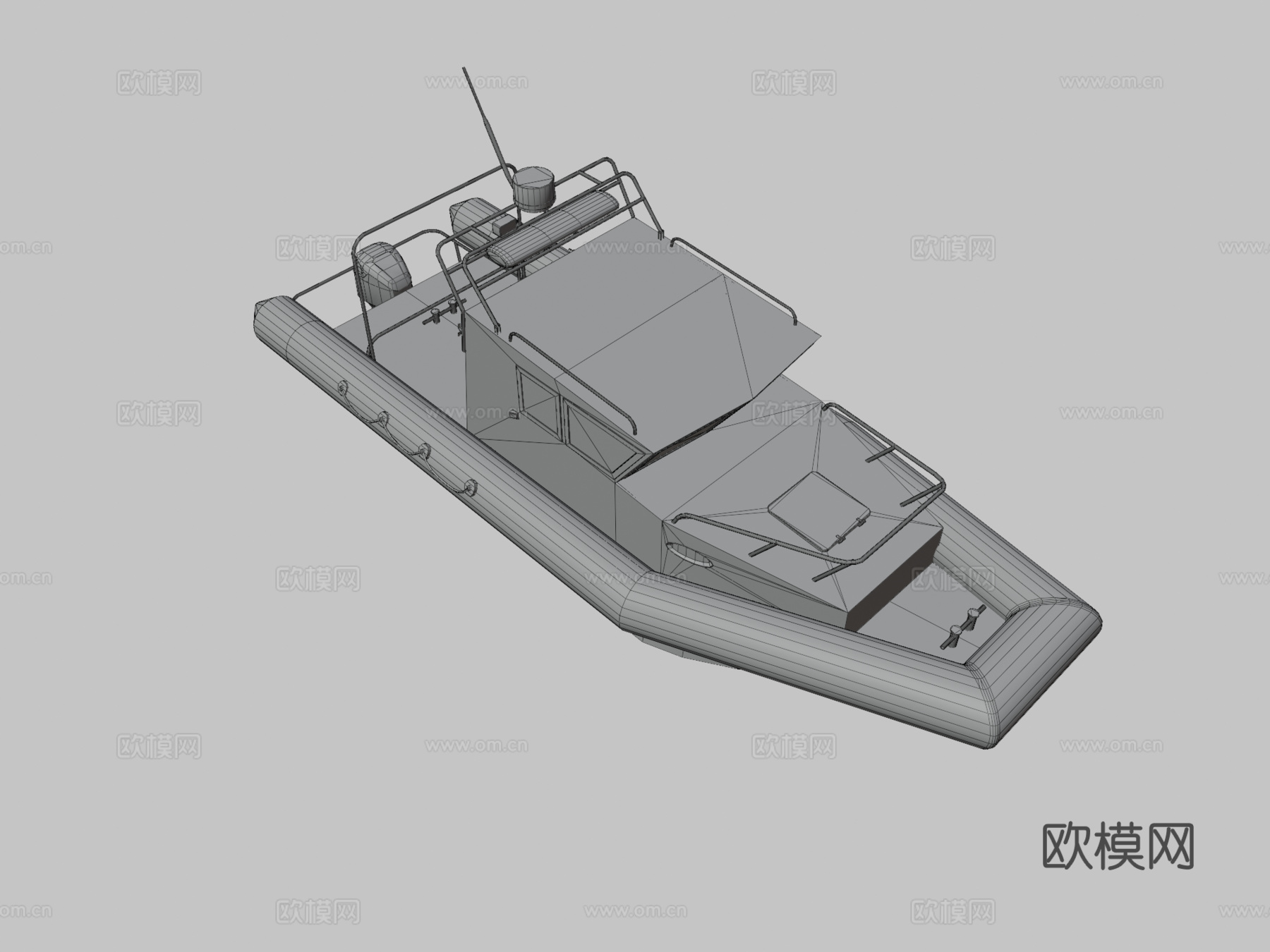 船只 游艇 快艇3d模型