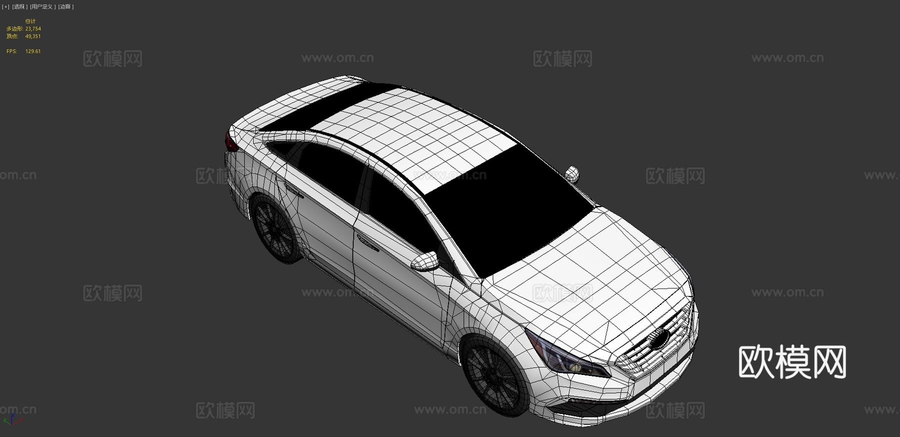 索纳塔汽车 轿车3d模型