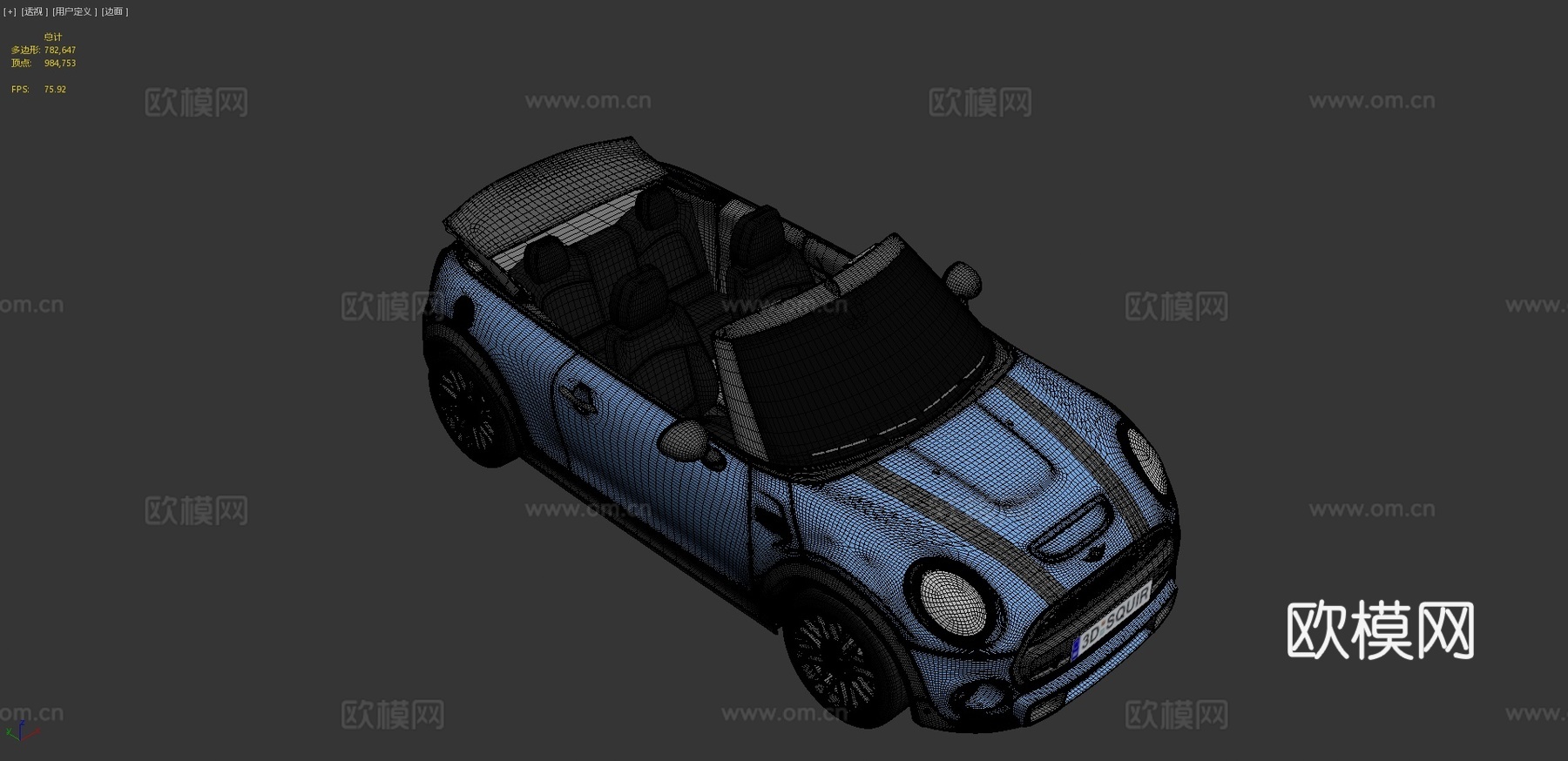 汽车 轿车 敞篷车3d模型