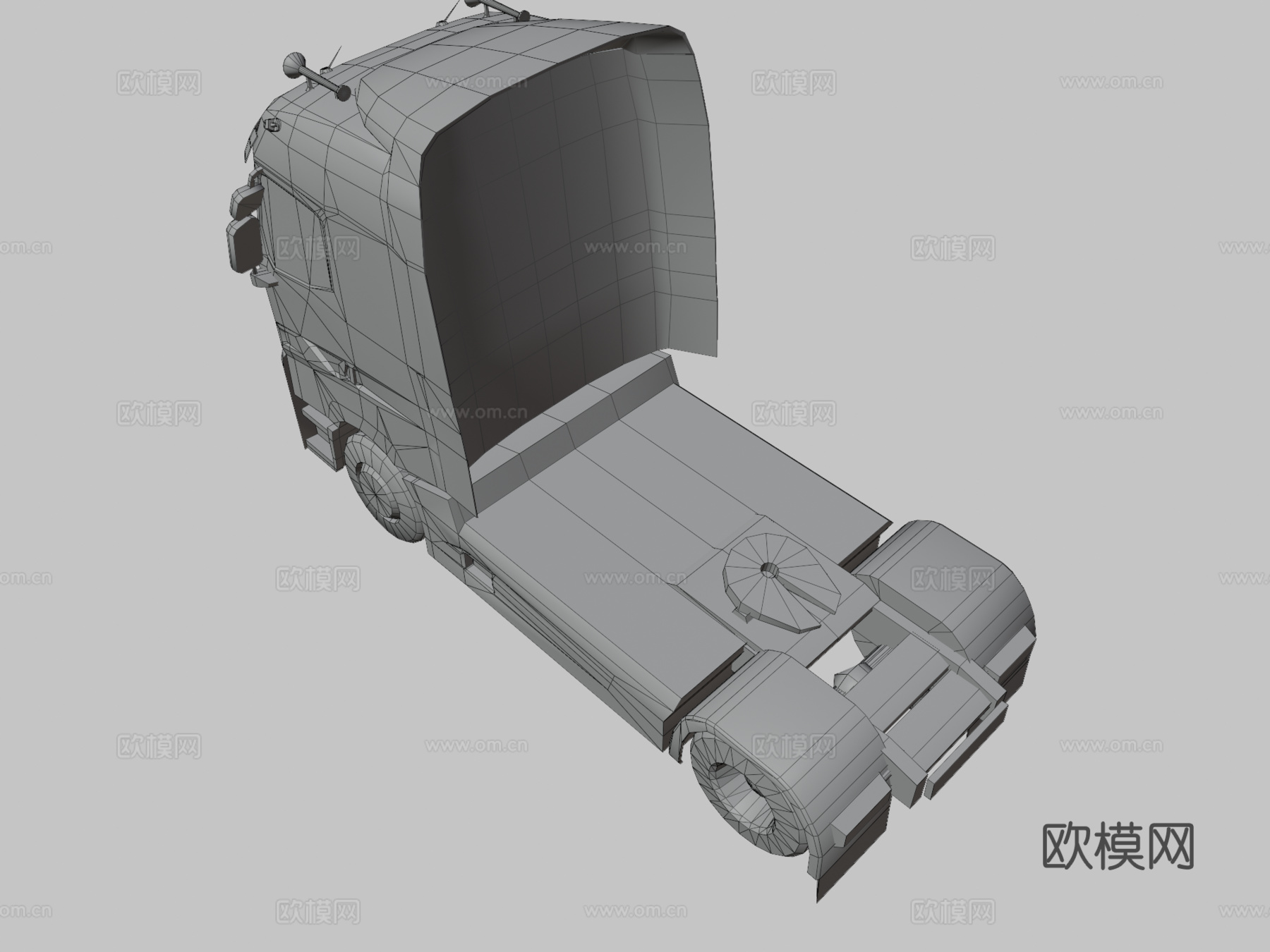 汽车 半挂卡车3d模型