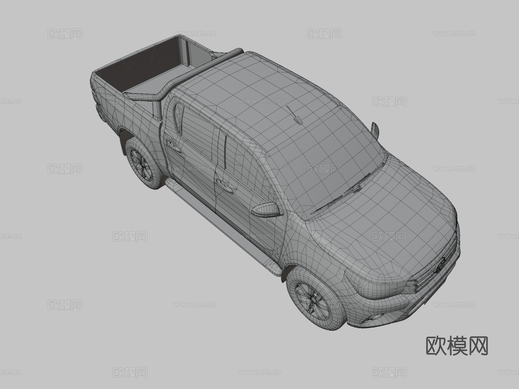 丰田皮卡车3d模型