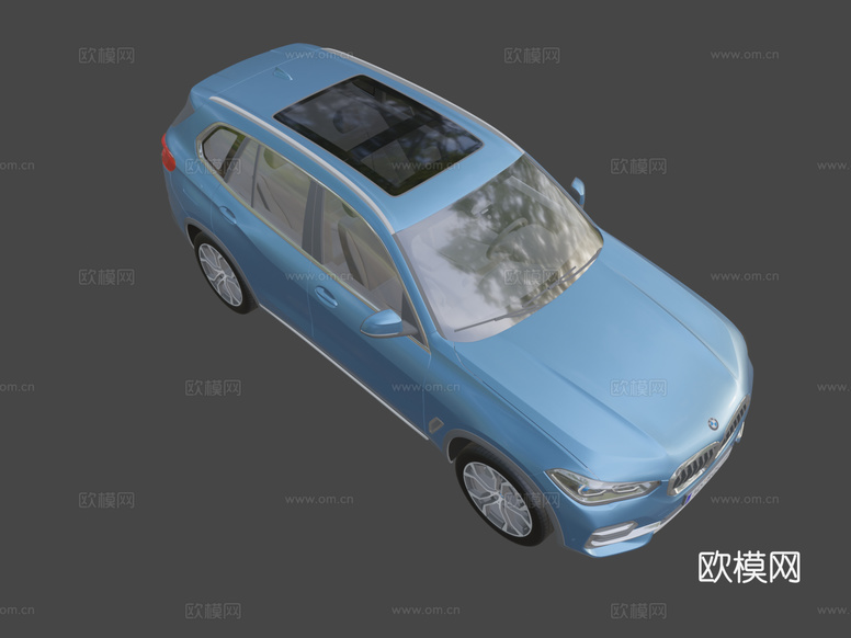 宝马X5汽车3d模型下载(渲染图8)