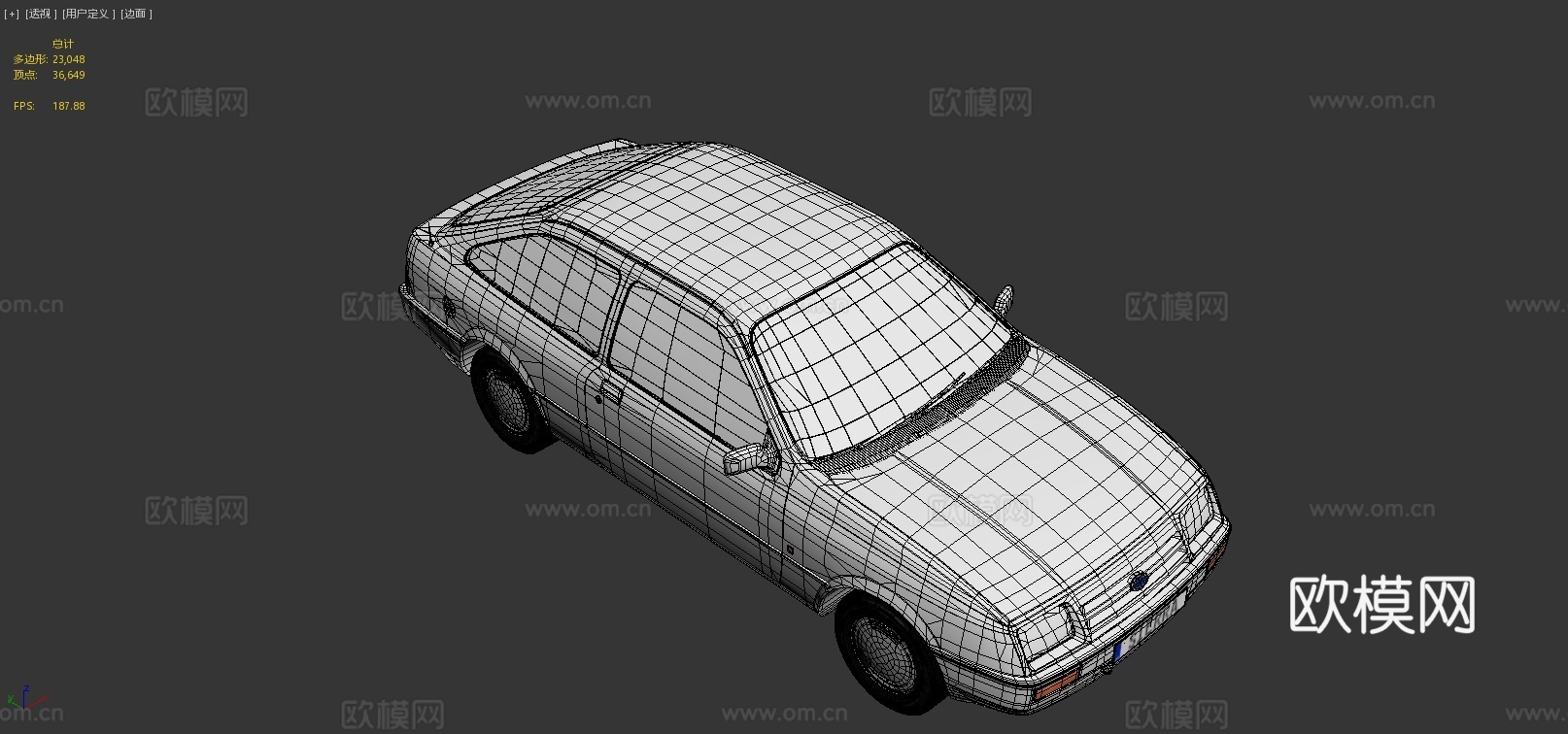 掀背车3d模型