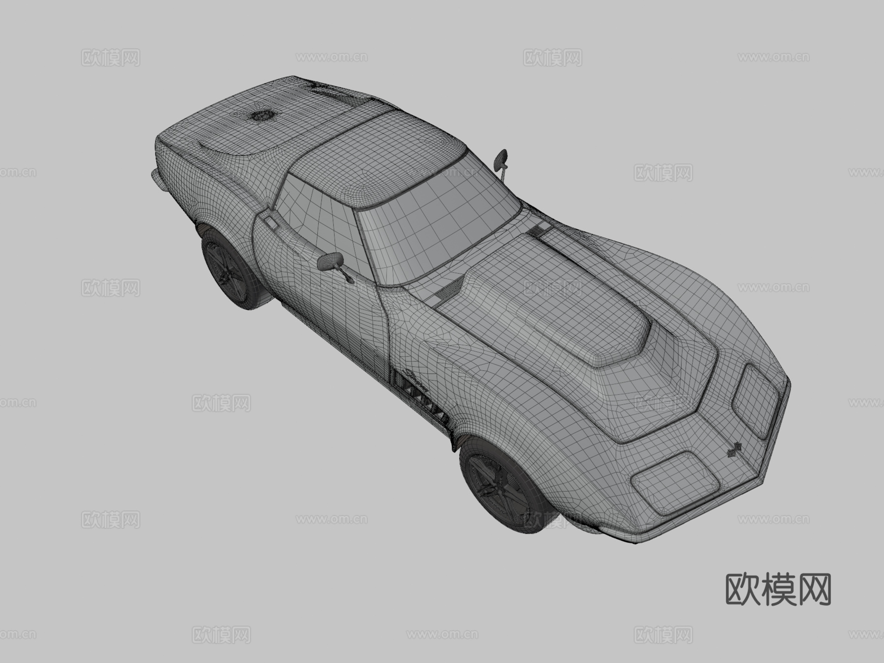 雪佛兰汽车 轿车 跑车3d模型