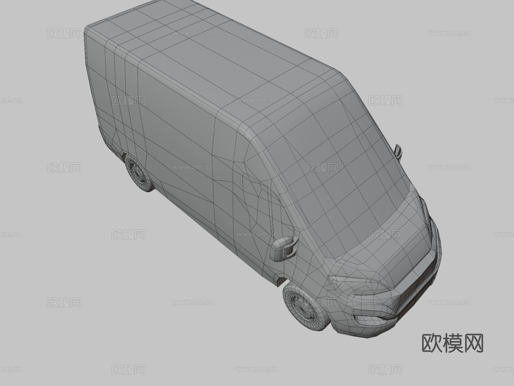 汽车 面包车3d模型