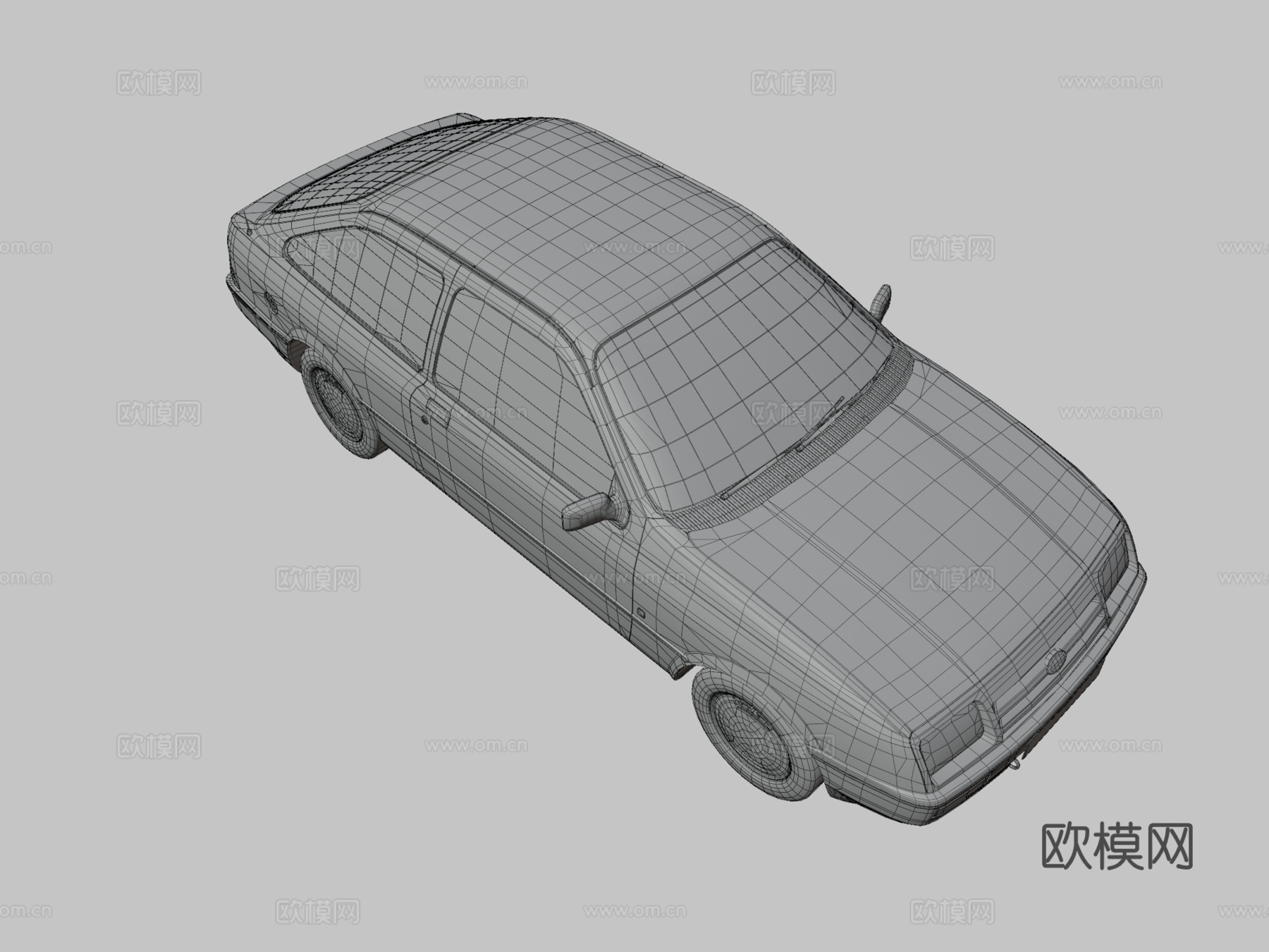 掀背车3d模型