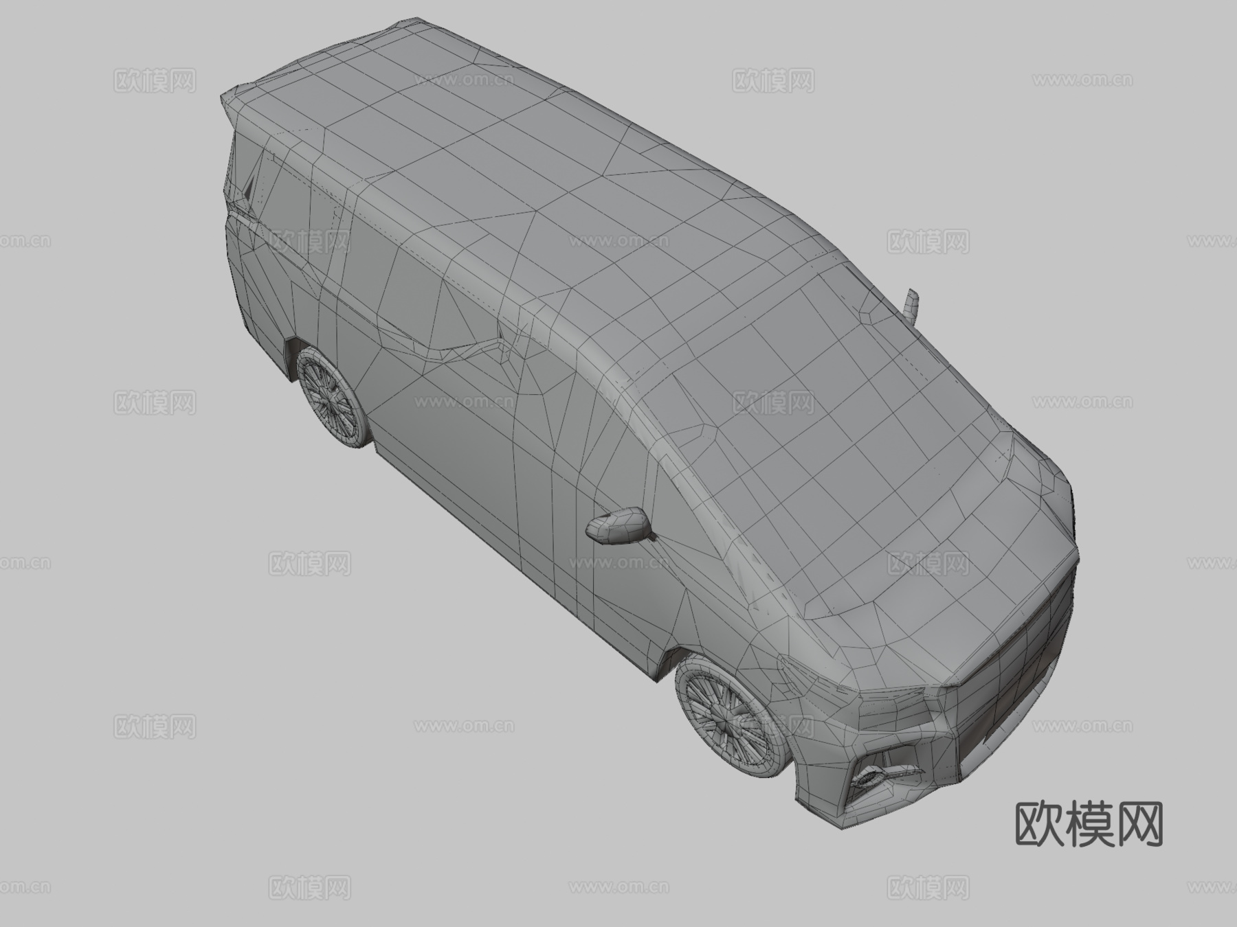 丰田汽车 面包车3d模型