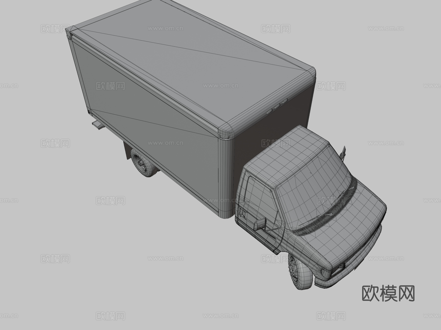 箱式卡车3d模型