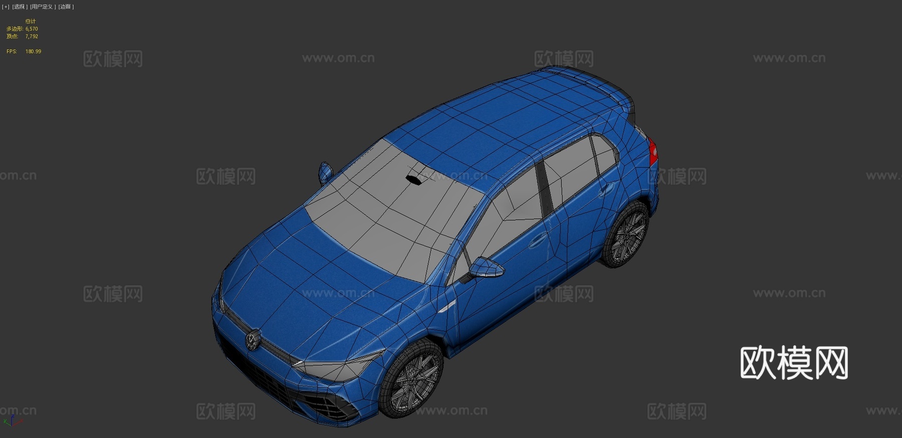 大众汽车 轿车3d模型