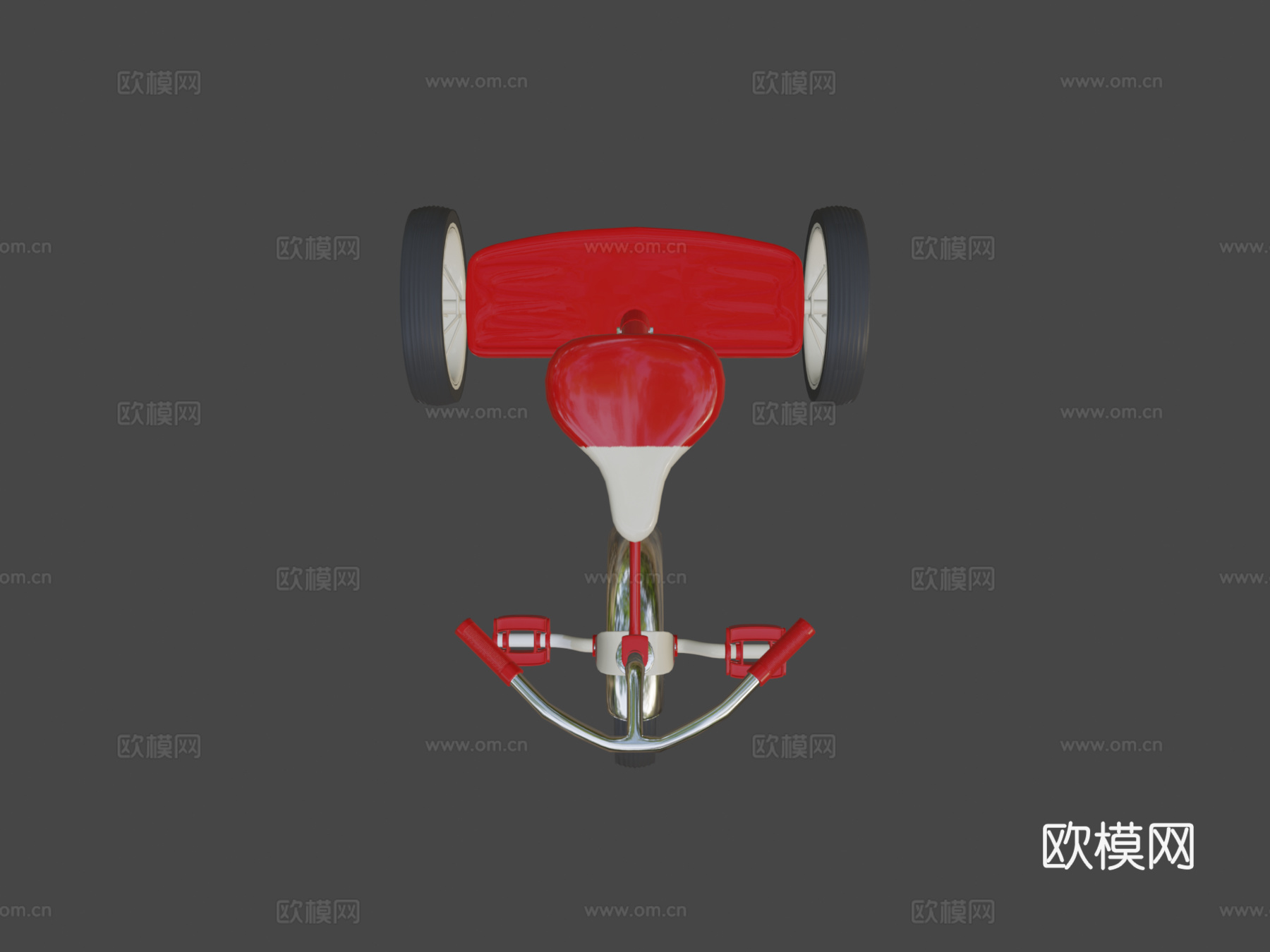 三轮车 脚踏车3d模型