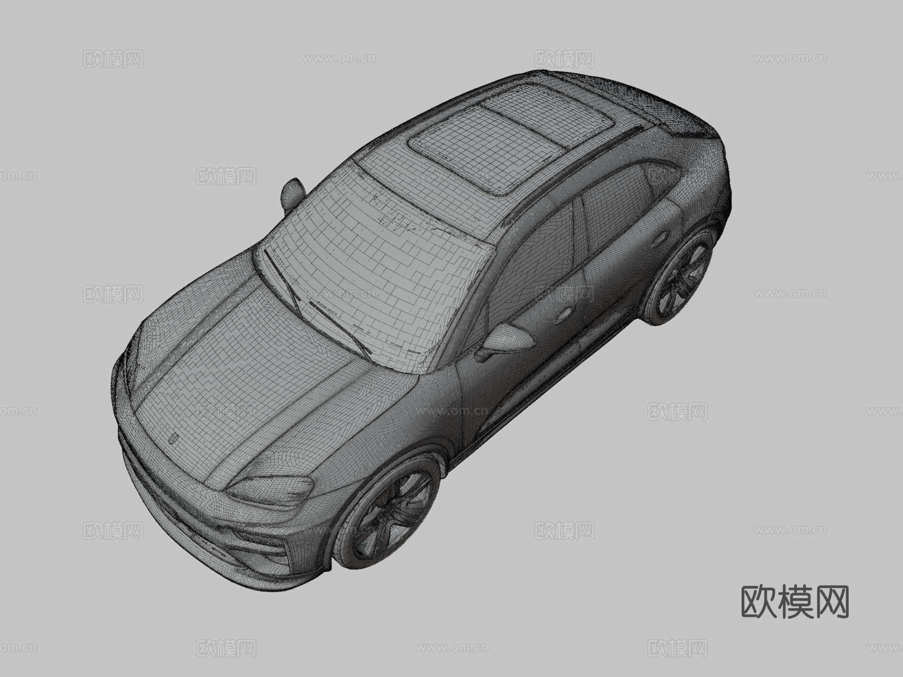 保时捷汽车 轿车3d模型