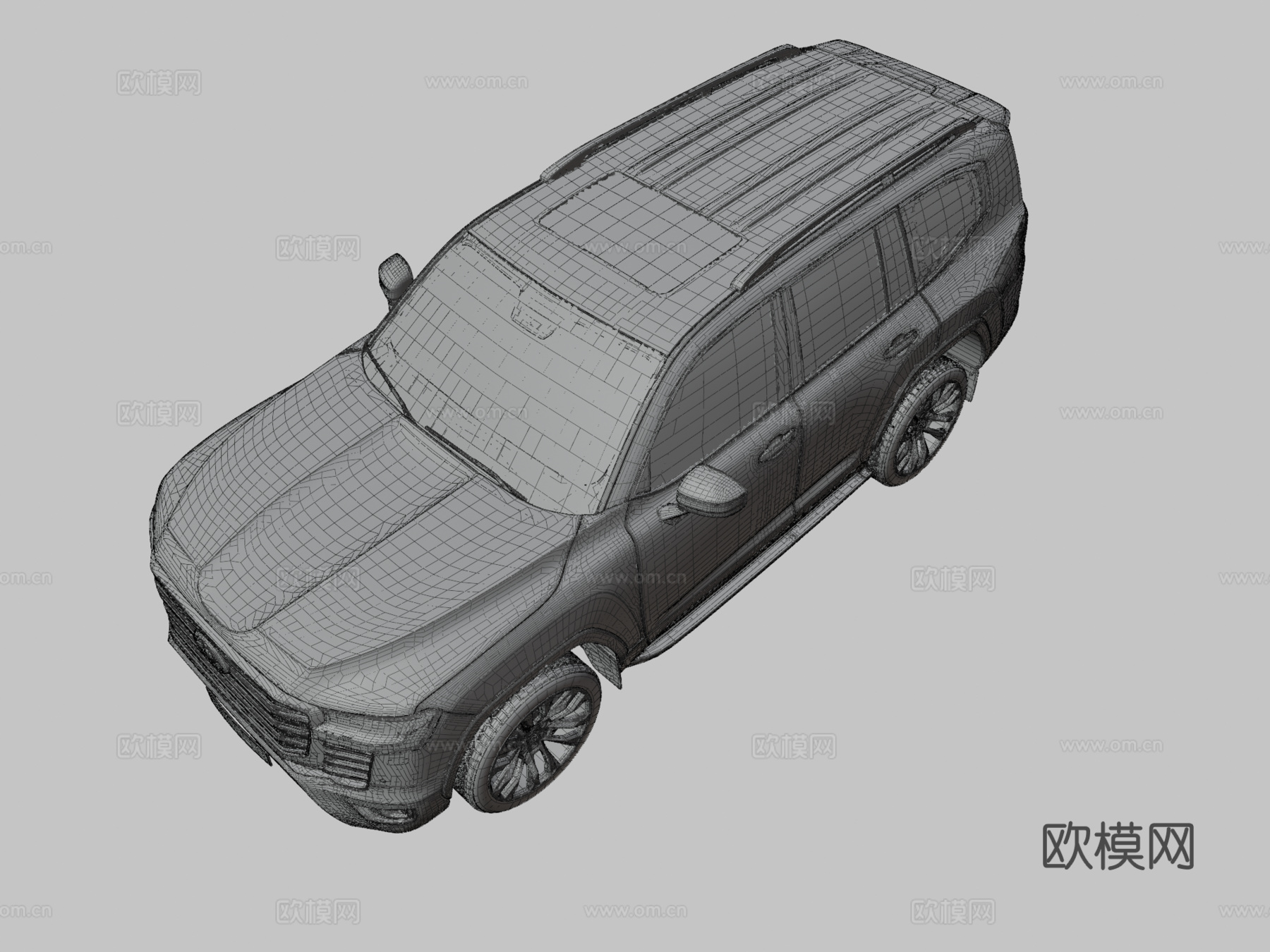 丰田旅行车3d模型