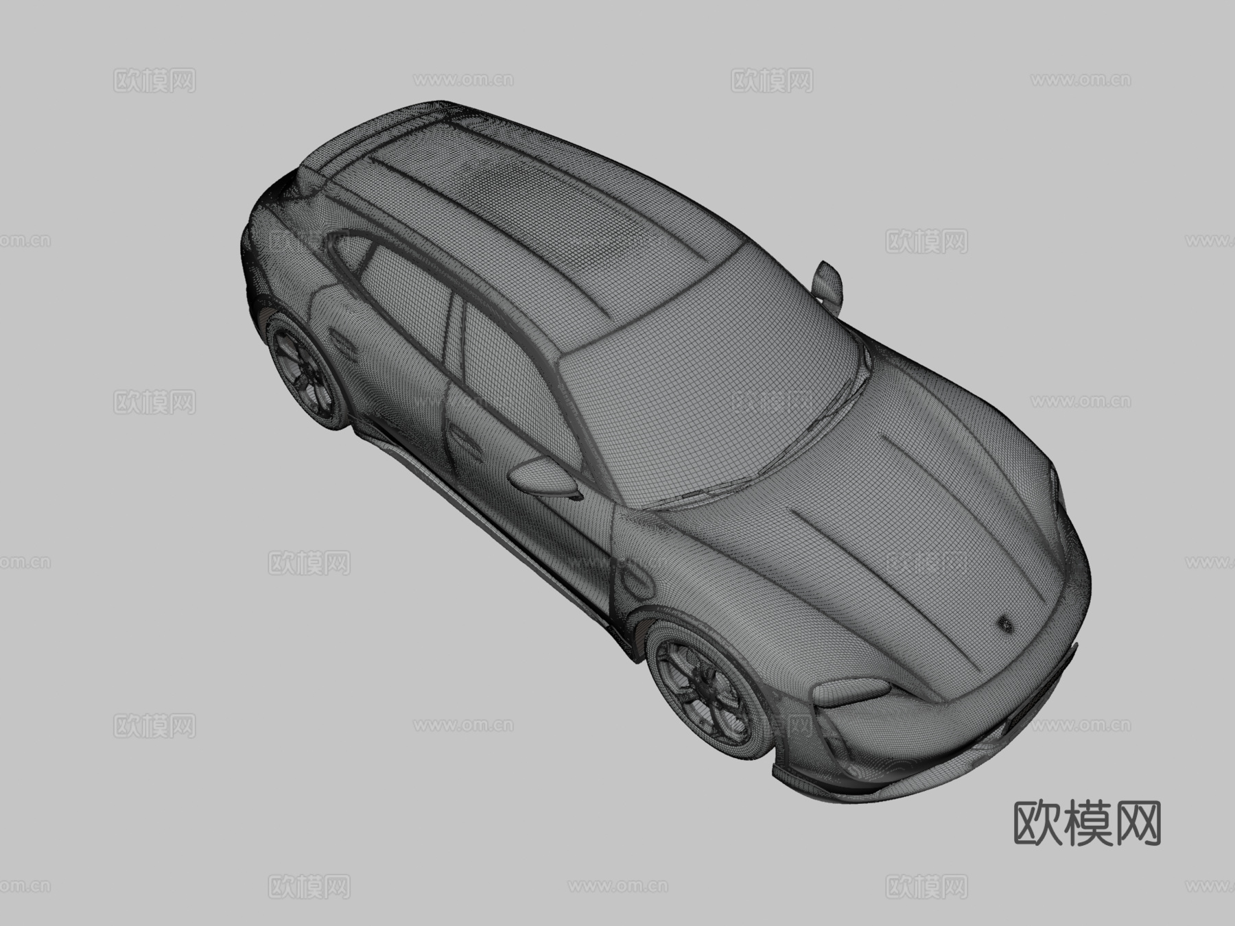 保时捷汽车 轿车3d模型