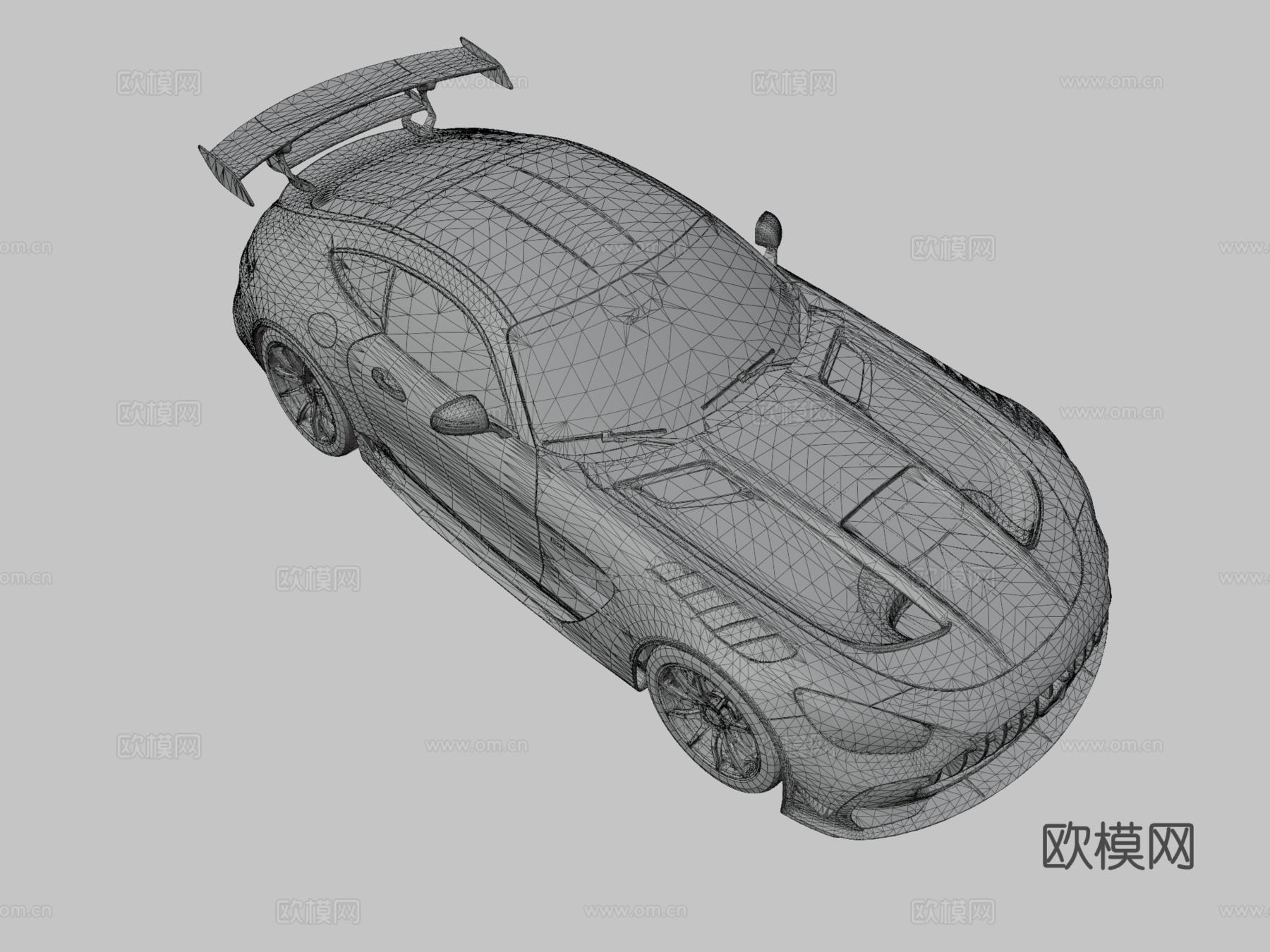 奔驰汽车 跑车3d模型